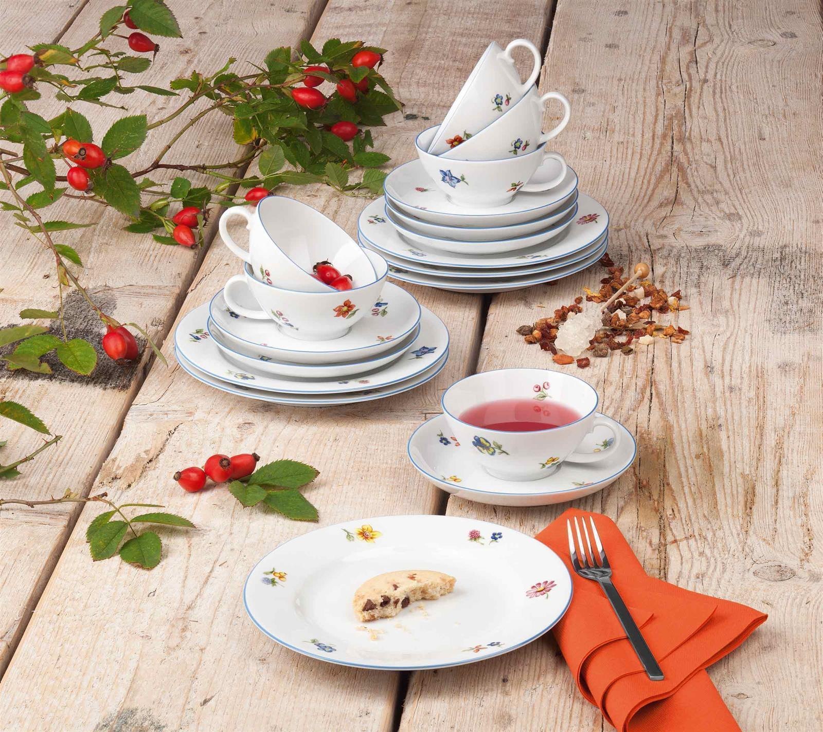 Seltmann Weiden Teeservice Sonate Nostalgie 18er Set