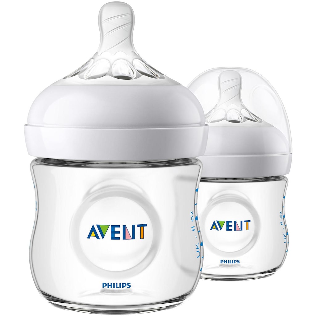 Philips AVENT Babyflasche »Natural Flasche SCF030/27«, (5 tlg., 2er-Pack)