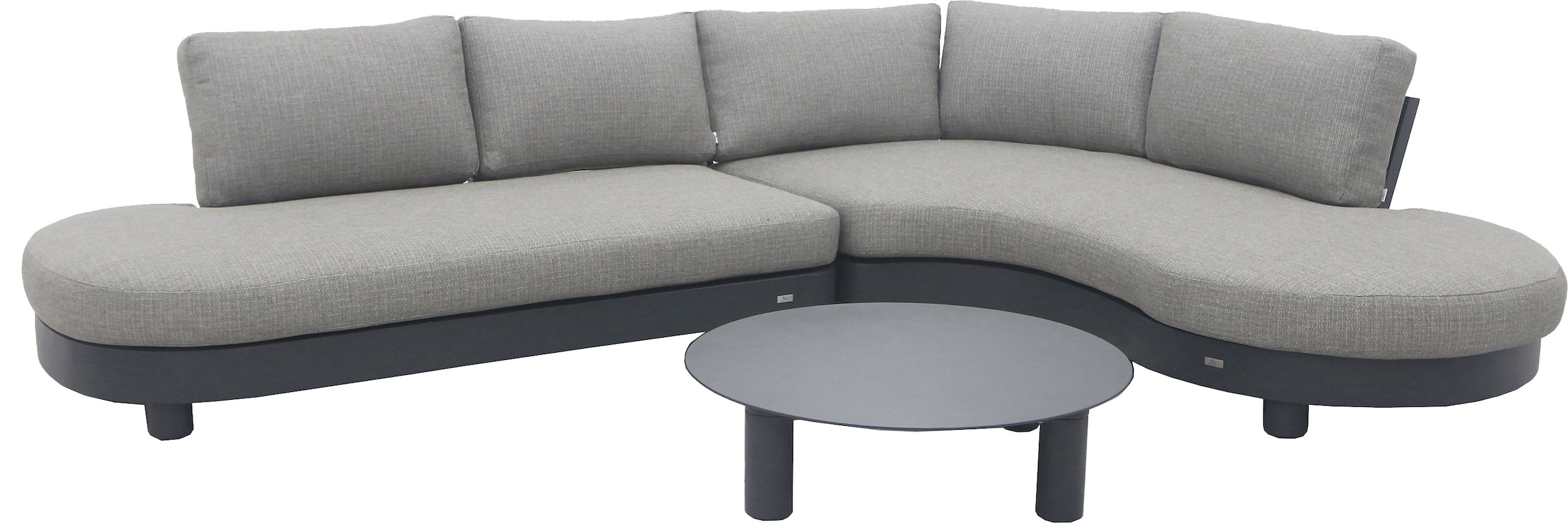 Best Gartenlounge-Set »Salerno«, (Set, 10 tlg.), bestehend aus 2 Sitzbänken, 1 Tisch und 7 Kissen