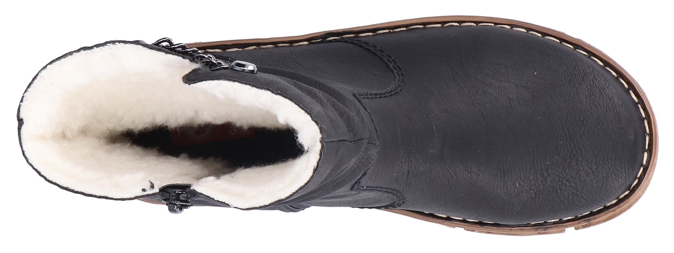 Rieker Winterboots, mit kontrastfarbener Rahmennaht