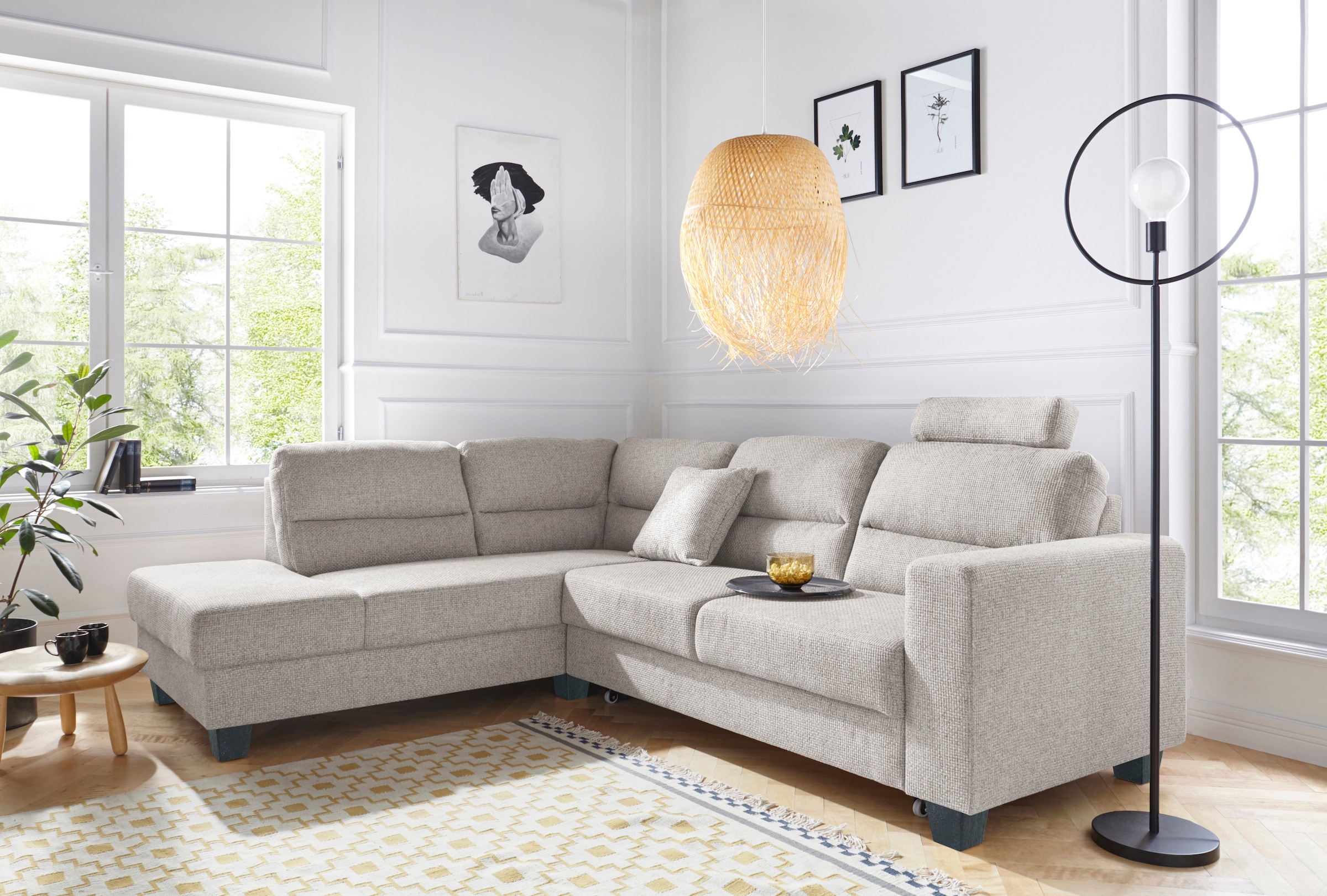 TRENDMANUFAKTUR Ecksofa "Chamber, zeitlos & elegant, bequem, L-Form", inklu günstig online kaufen