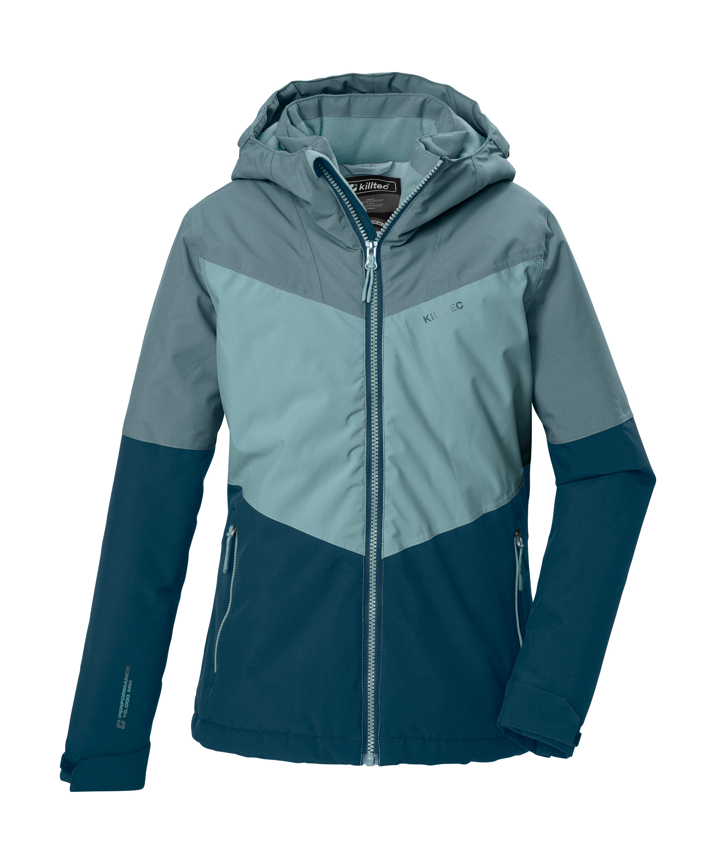 Killtec Funktionsjacke "KOW 156 GRLS JCKT" Wind- und wasserdichte Kinderjacke, reflektierend, warm wattiert