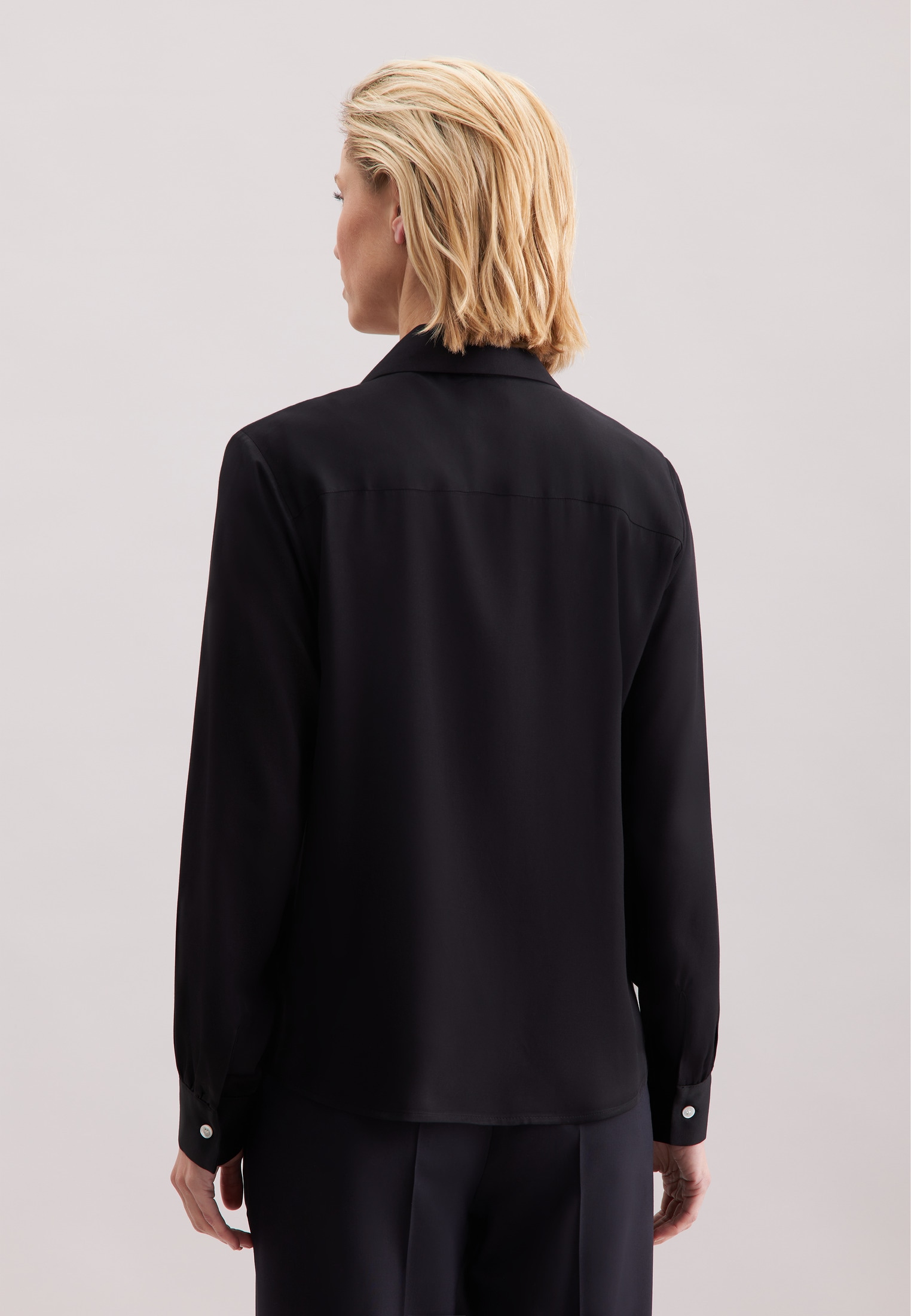 seidensticker Hemdbluse »Schwarze Rose«, 1/1 Kragen Uni