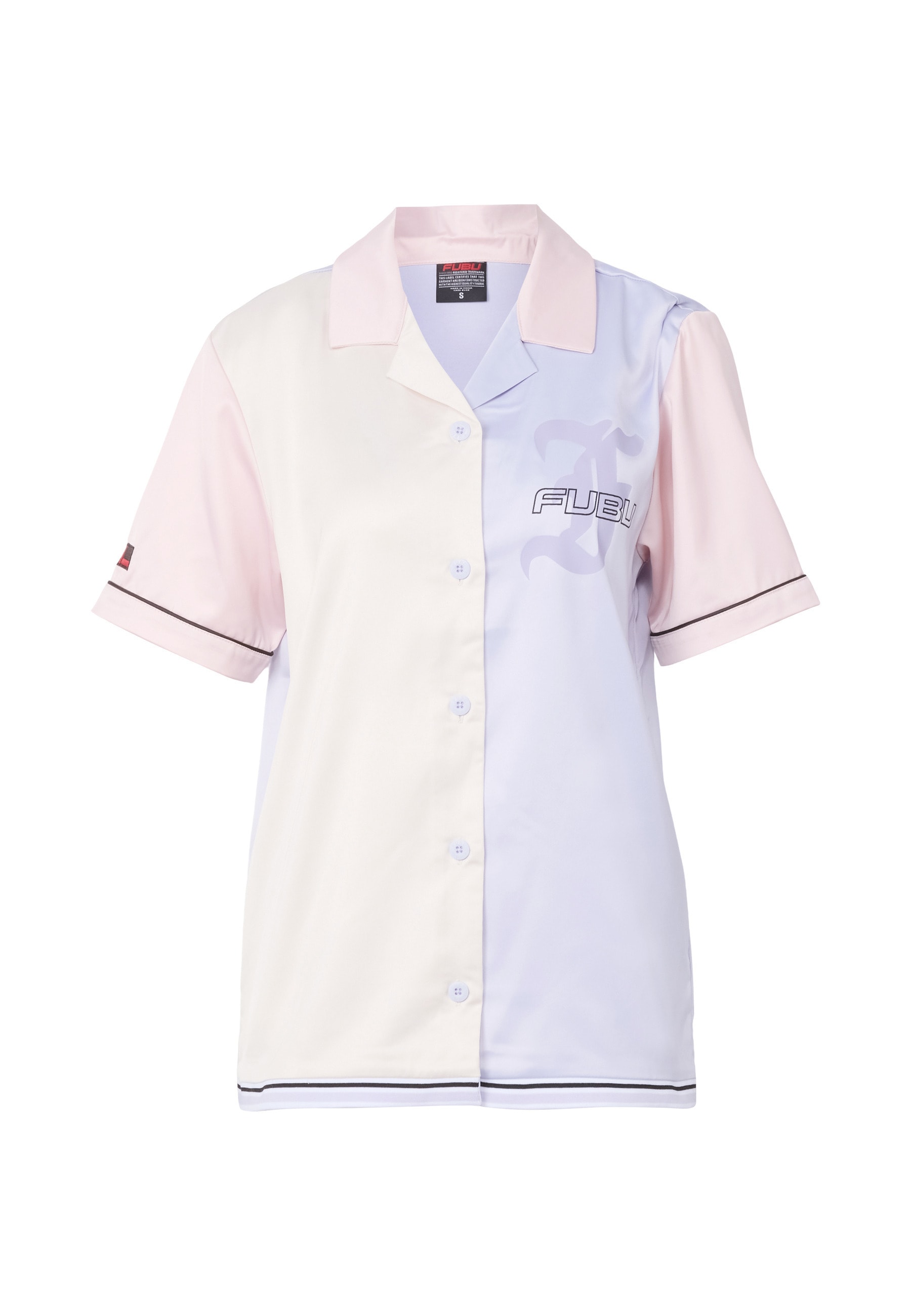 Fubu Langarmhemd "Fubu Damen FW222-011-1 FUBU Corporate Tribal Satin Jersey" 1 Stk.