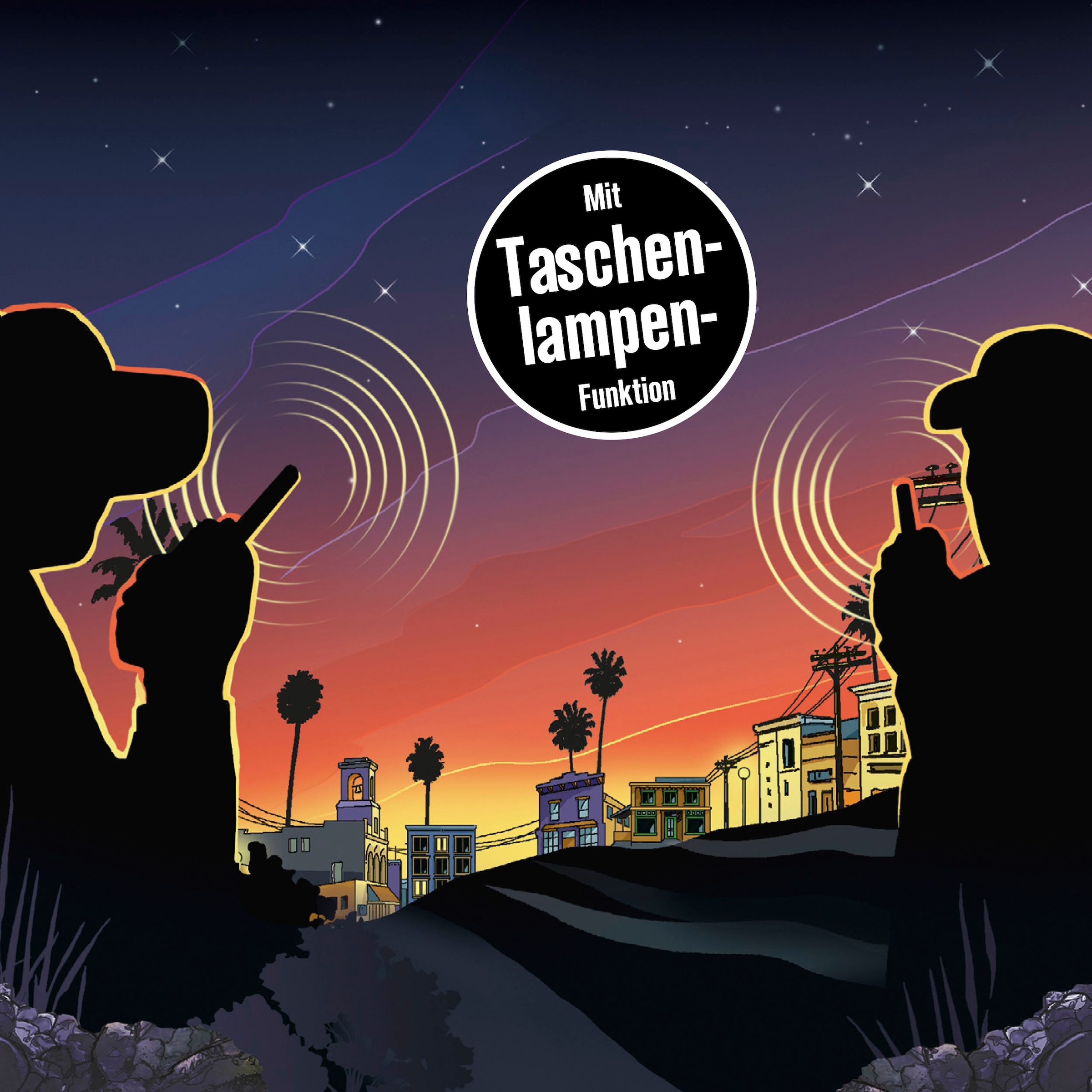 Kosmos Walkie Talkie »Die drei ???«, (2 St.), mit Taschenlampen-Funktion