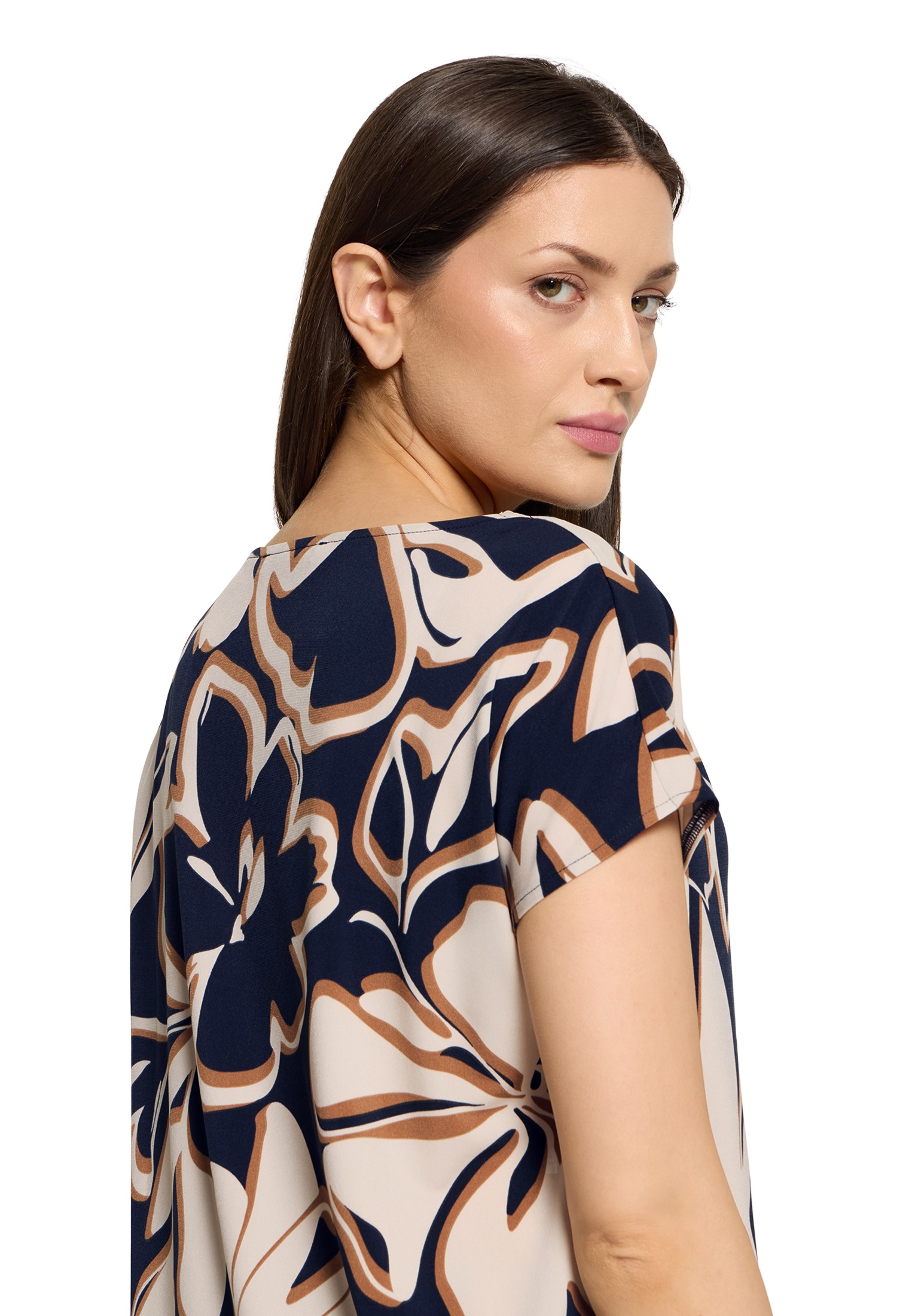 Betty Barclay Kurzarmshirt »Damen mit Wasserfallausschnitt« 1