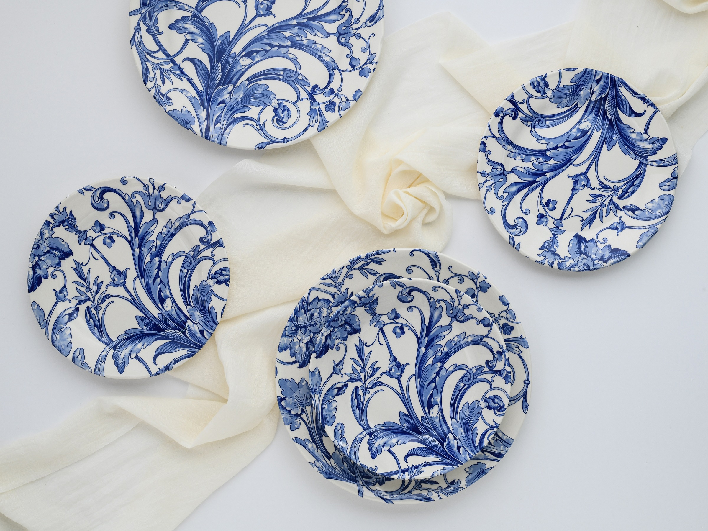 CreaTable Teller-Set »Venecia, Tellerset 18-tlg«, (Set, 18 tlg.), Traditionell, Nostalgie