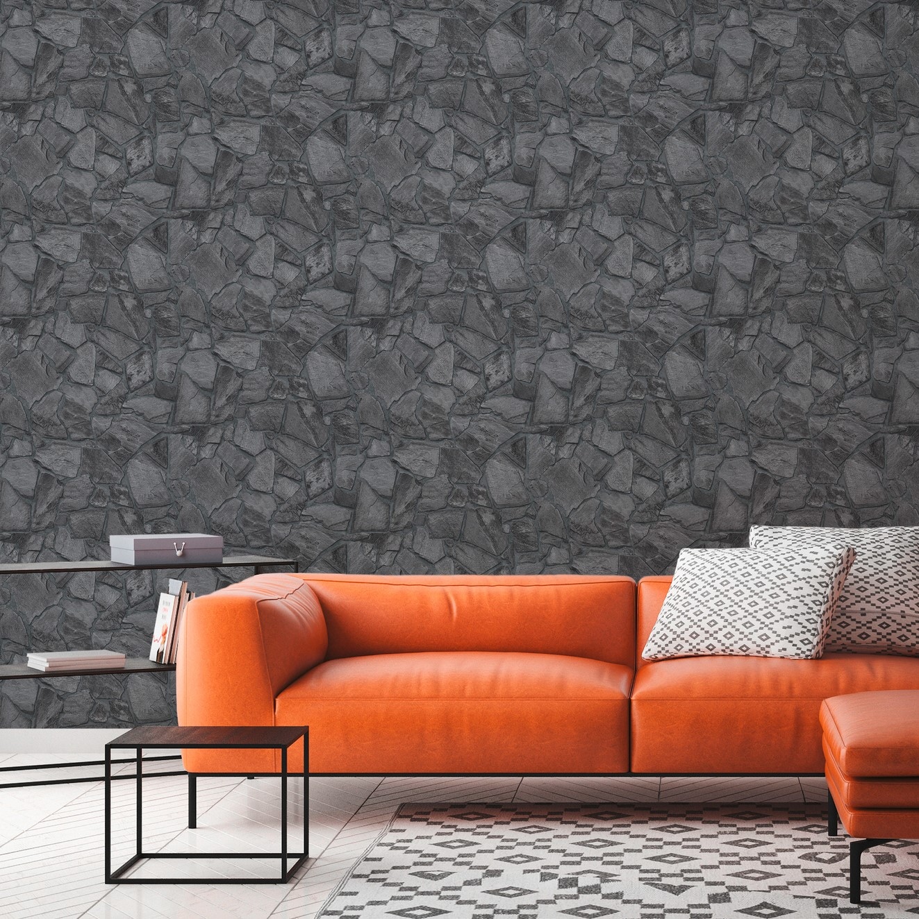 A.S. Création Vliestapete »Terra Tapete Steinoptik« gemustert | matt | neutral leicht strukturiert Stein-Tapete Steinwand Naturstein 3d-Optik Tapeten Wohnzimmer modern