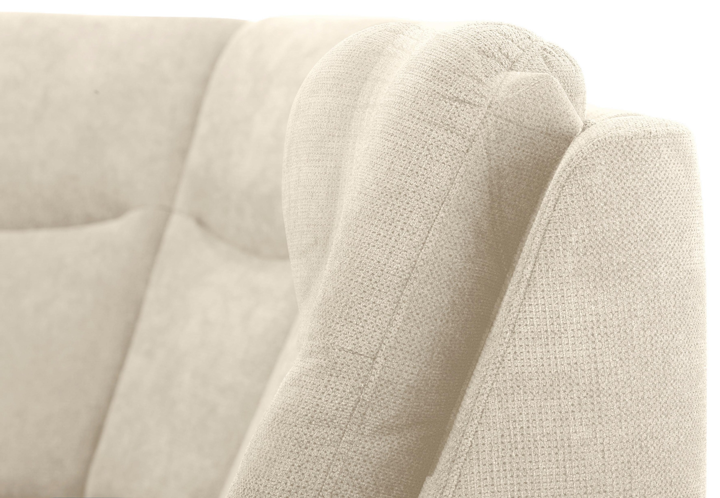 Home affaire Ecksofa »Boccaccio L-Form«, mit Federkern, incl. Kopfteilverstellung, wahlweise Bettfunktion