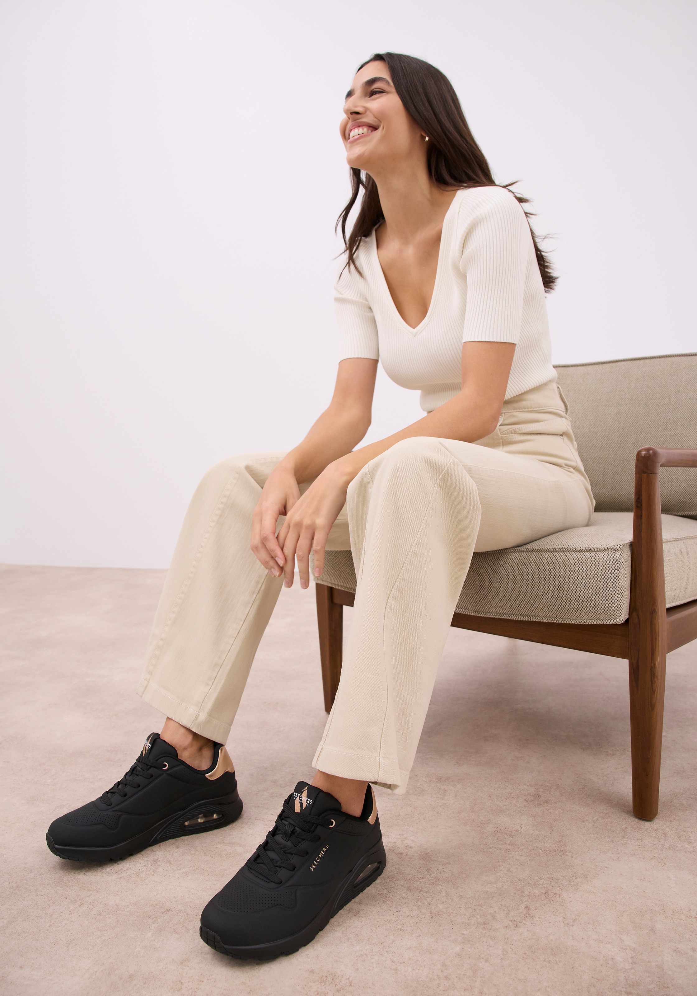 Skechers Sneaker "UNO GOLDEN AIR", Freizeitschuh, Halbschuh, Schnürschuh mi günstig online kaufen