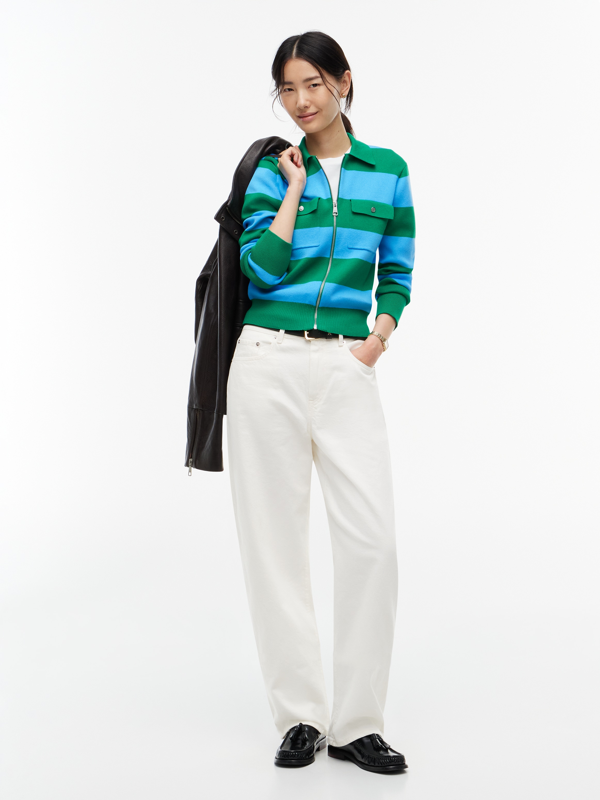 Tommy Hilfiger Strickjacke »COTTON FULL NEEDLE REG JACKET« Baumwollmischung