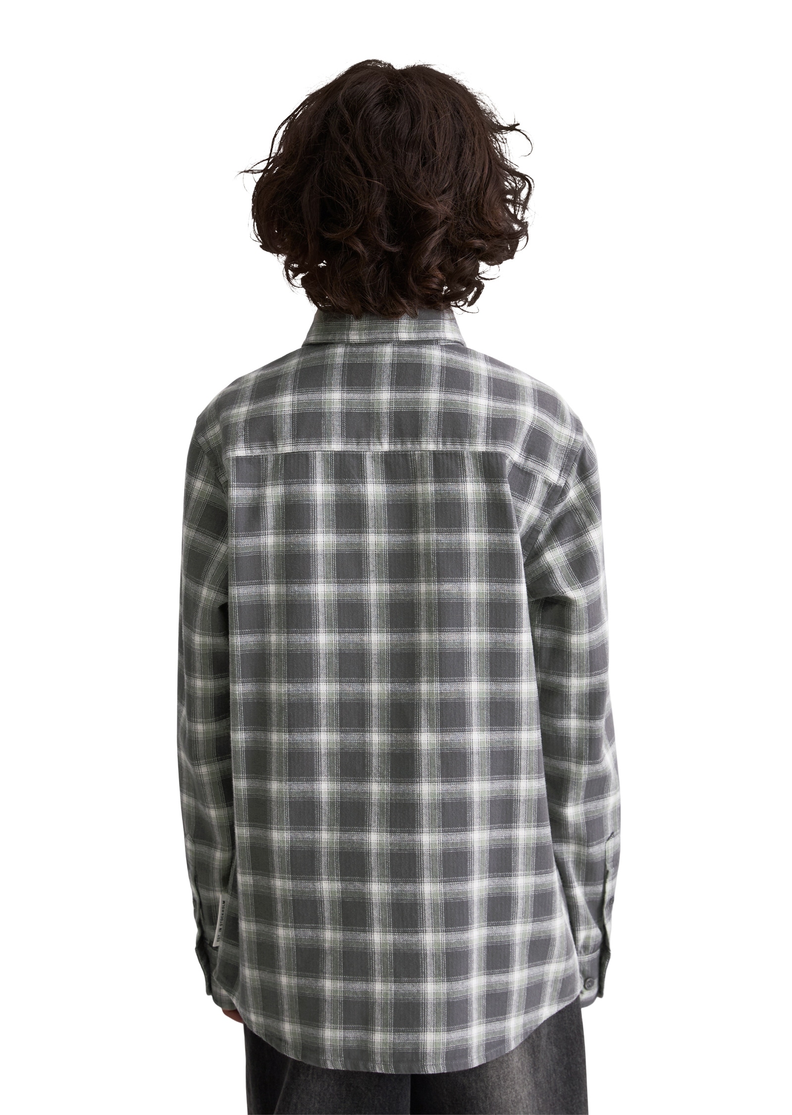 Marc O'Polo Langarmhemd »aus Baumwolle in Flanell-Optik«
