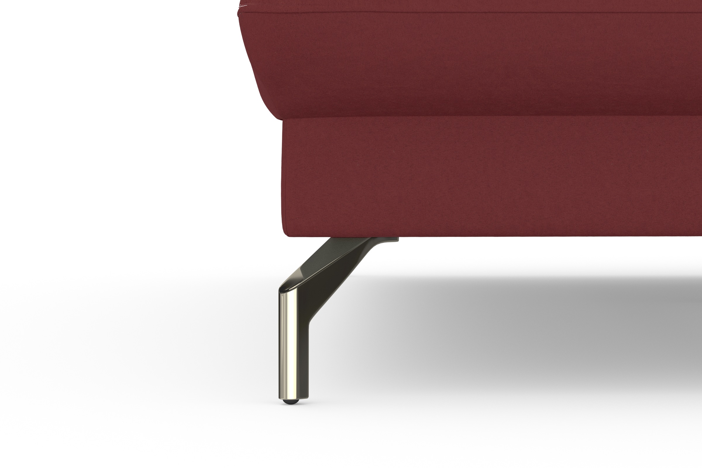 sit&more Ecksofa »Fashion L-Form«, wahlweise mit Kopfteilverstellung, Vorziehsitz, motorisch, Nickelfüße