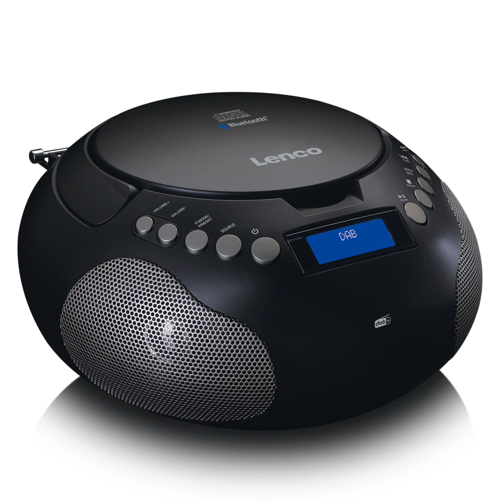 Lenco Digitalradio (DAB+) »SCD-341BK - Boombox mit DAB+/ FM radio und Bluetooth«