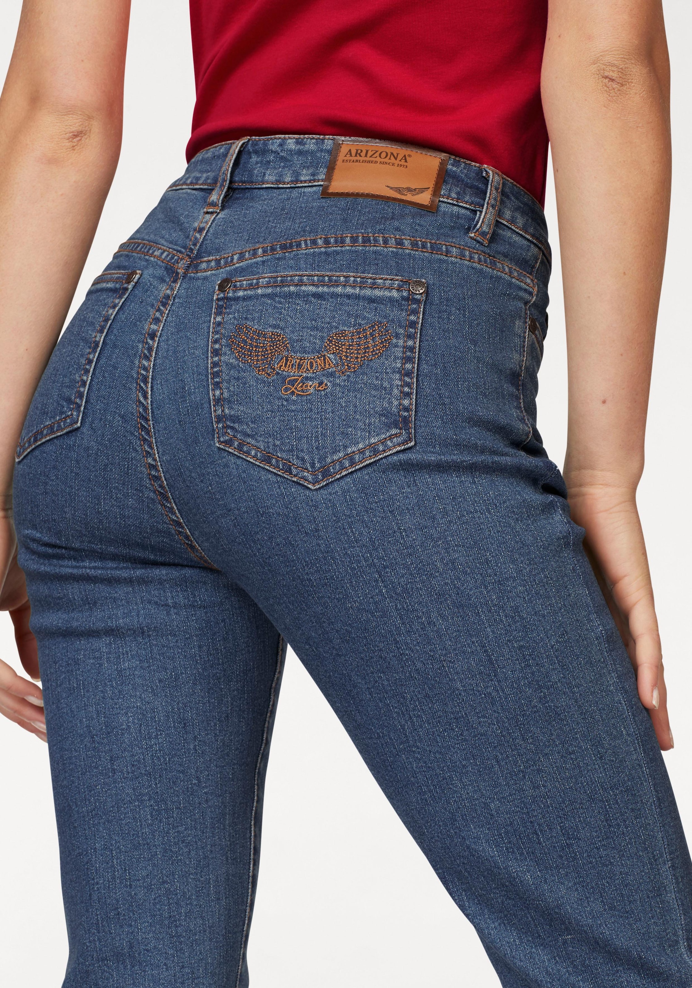 Arizona BAUR High kaufen Bootcut-Jeans | Waist »Comfort-Fit«,