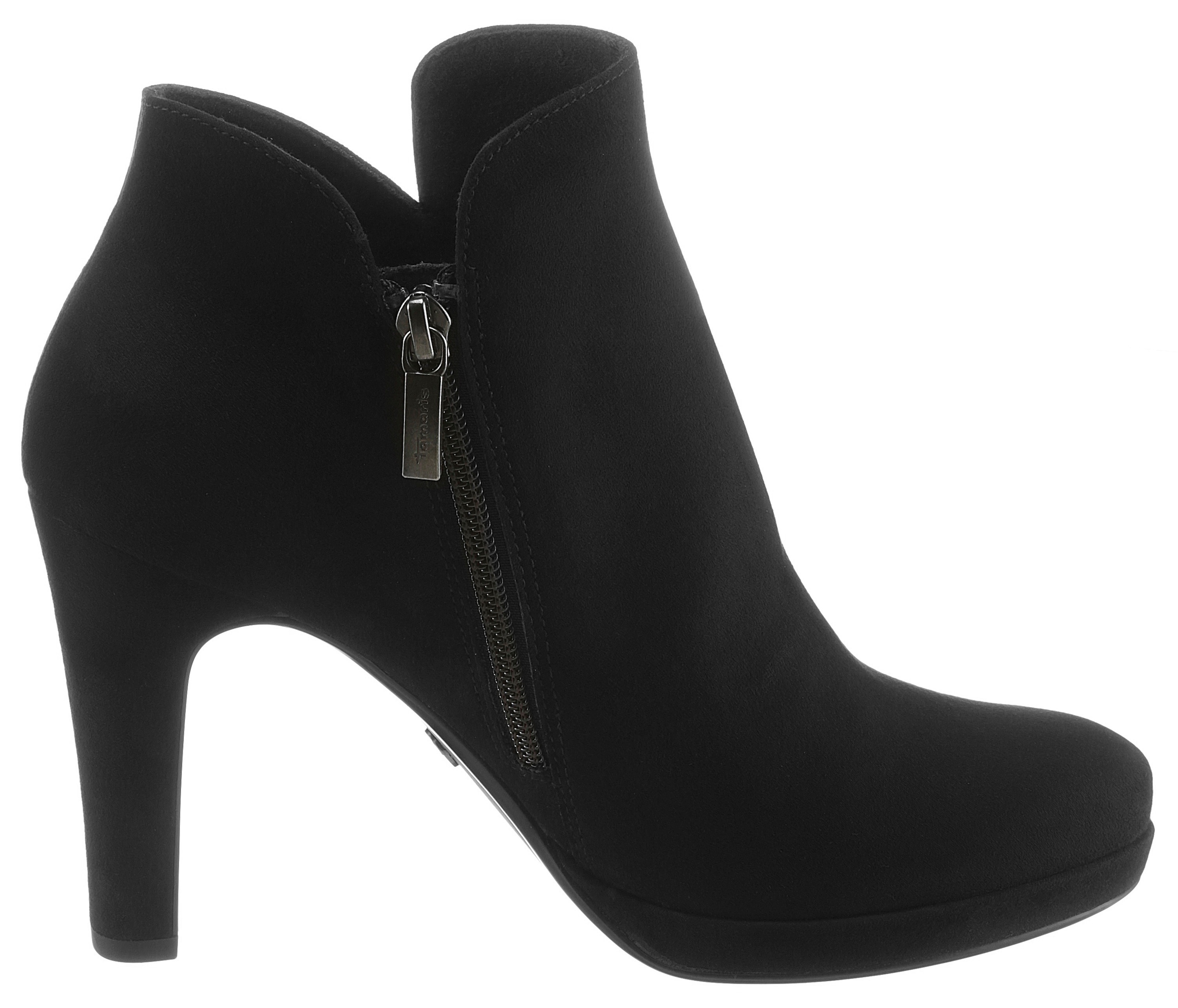 Tamaris High-Heel-Stiefelette, Abendmode, High-Heel-Stiefelette, Ankleboots im femininen Look