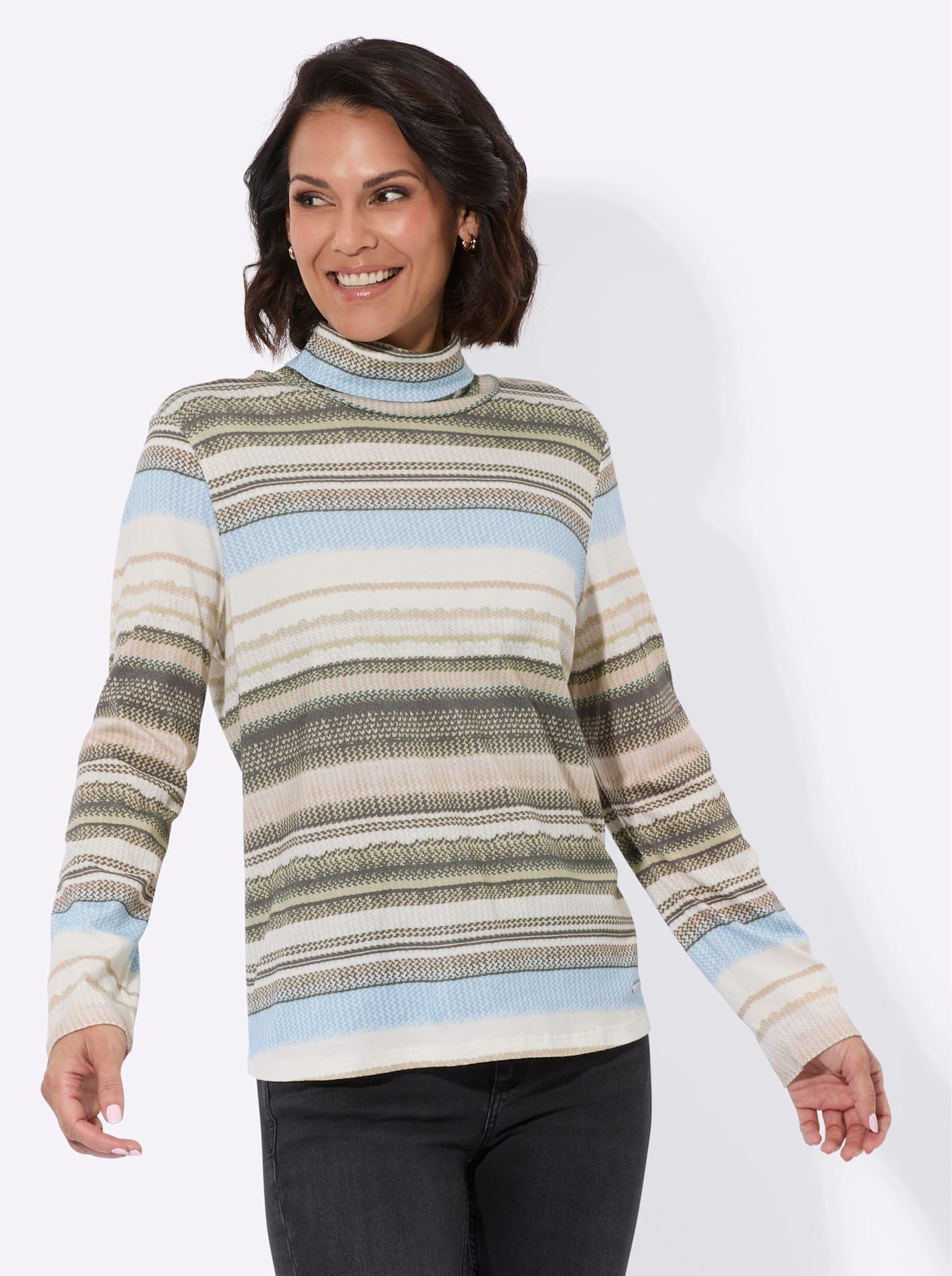 Casual Looks Rollkragenshirt "Rollkragen-Shirt", (1 tlg.) günstig online kaufen