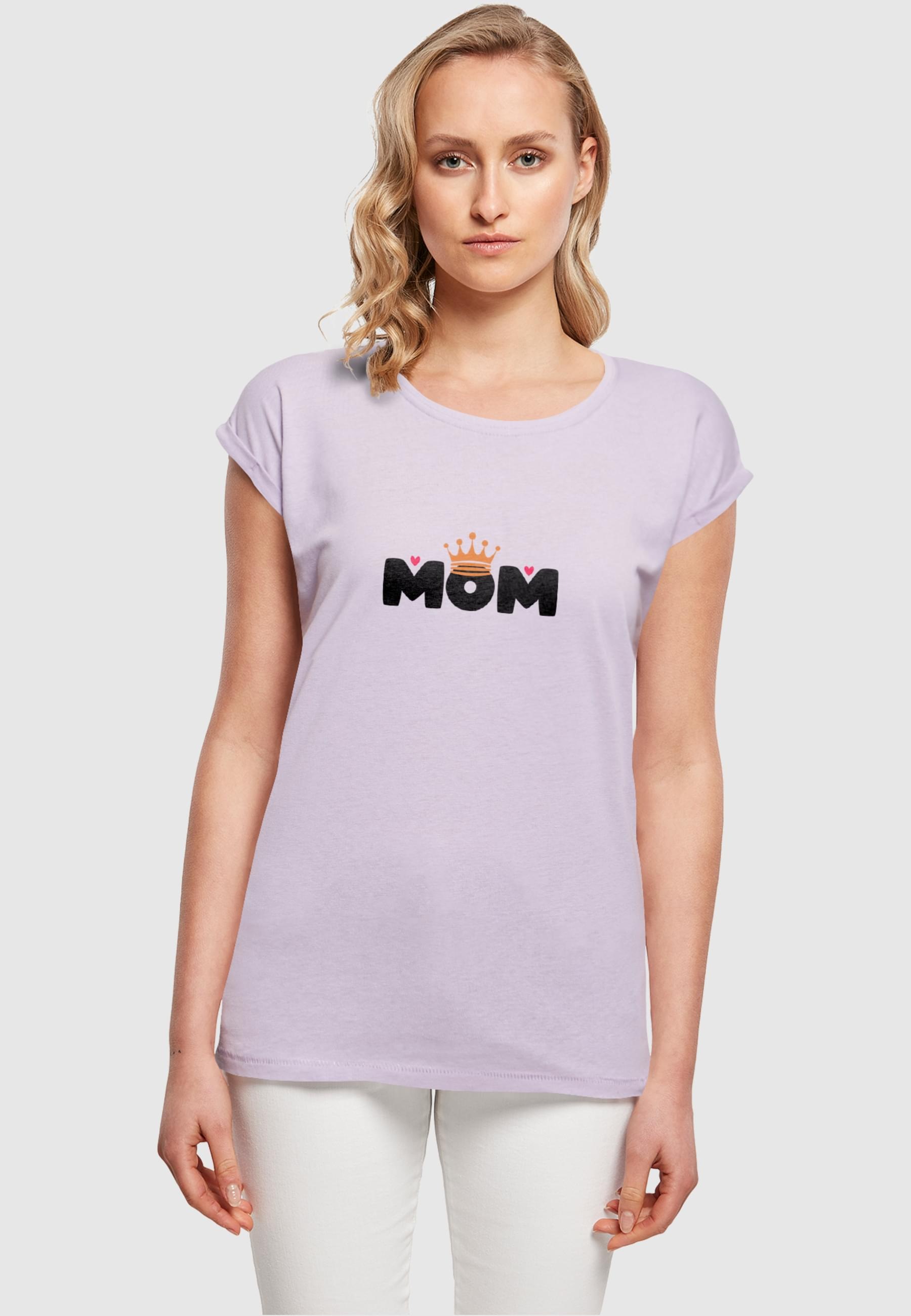 Merchcode T-Shirt »Merchcode Damen Ladies Mothers Day - Queen Mom T-Shirt«, (1 tlg.)