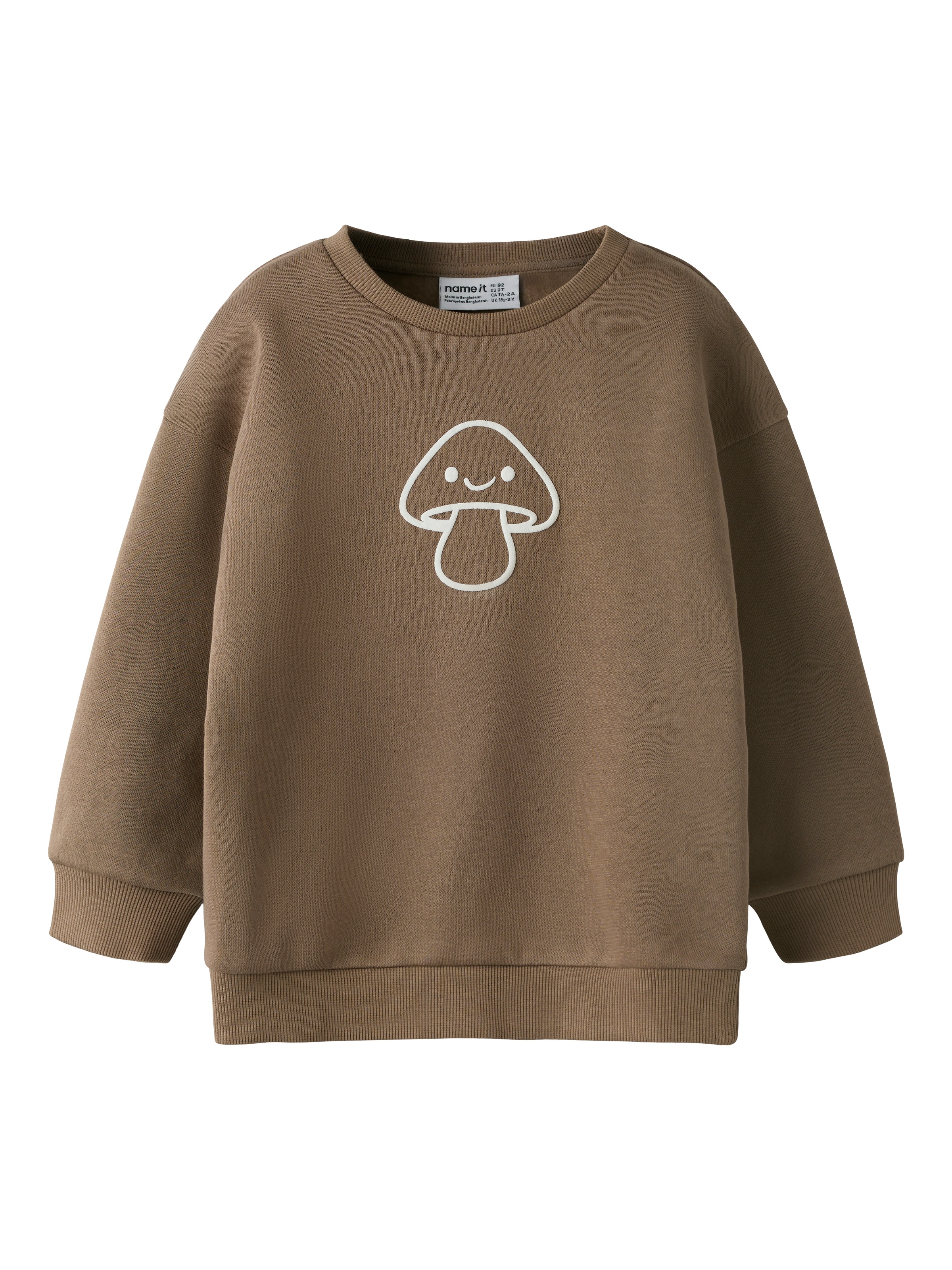 Name It Sweatshirt "NMNRILEY LS RLX SWEAT BRU NOOS", Baumwollmischung