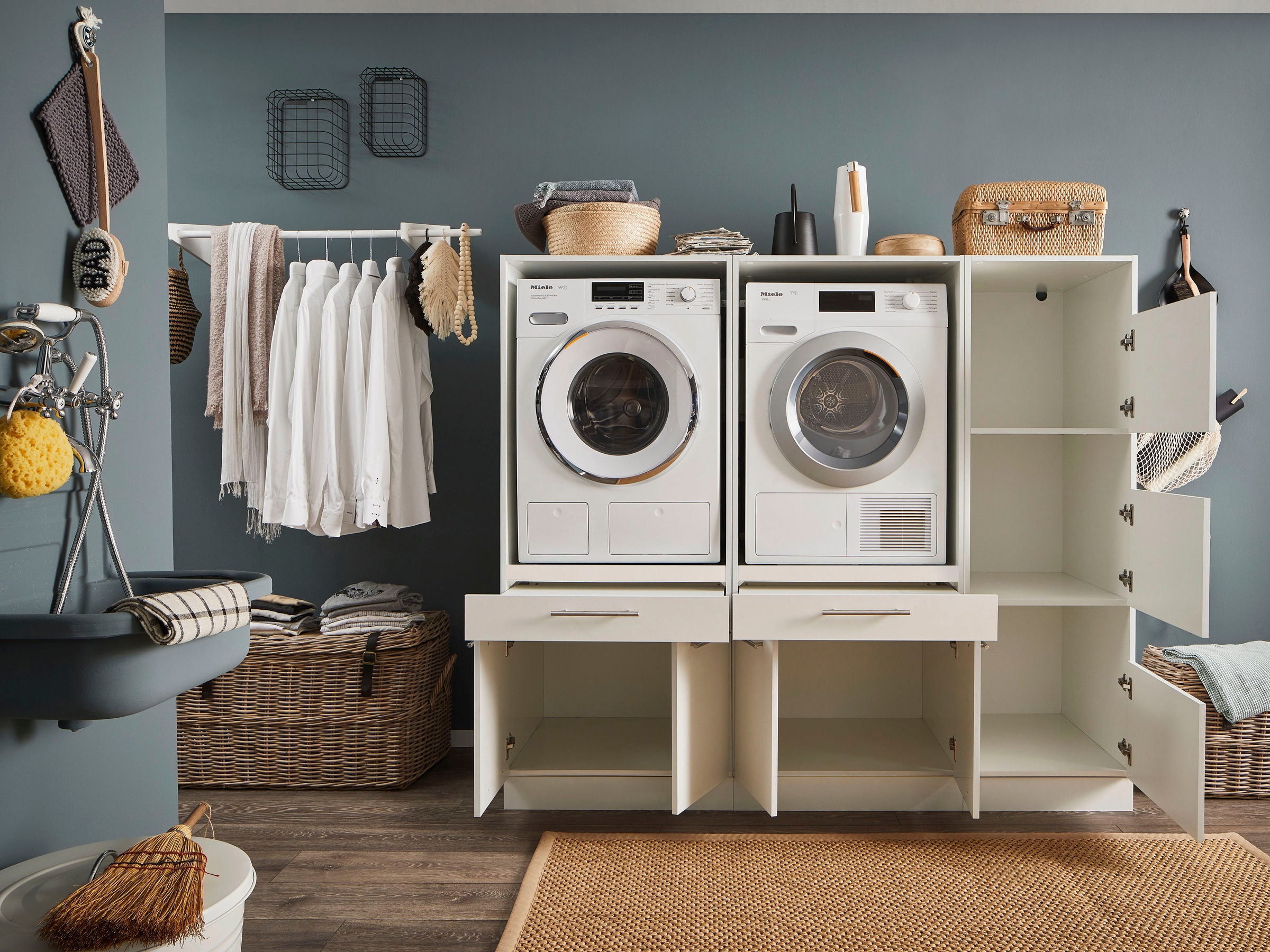 Laundreezy Mehrzweckschrank-Set LAUNDREEZY LDSK10, Breite 185 günstig online kaufen