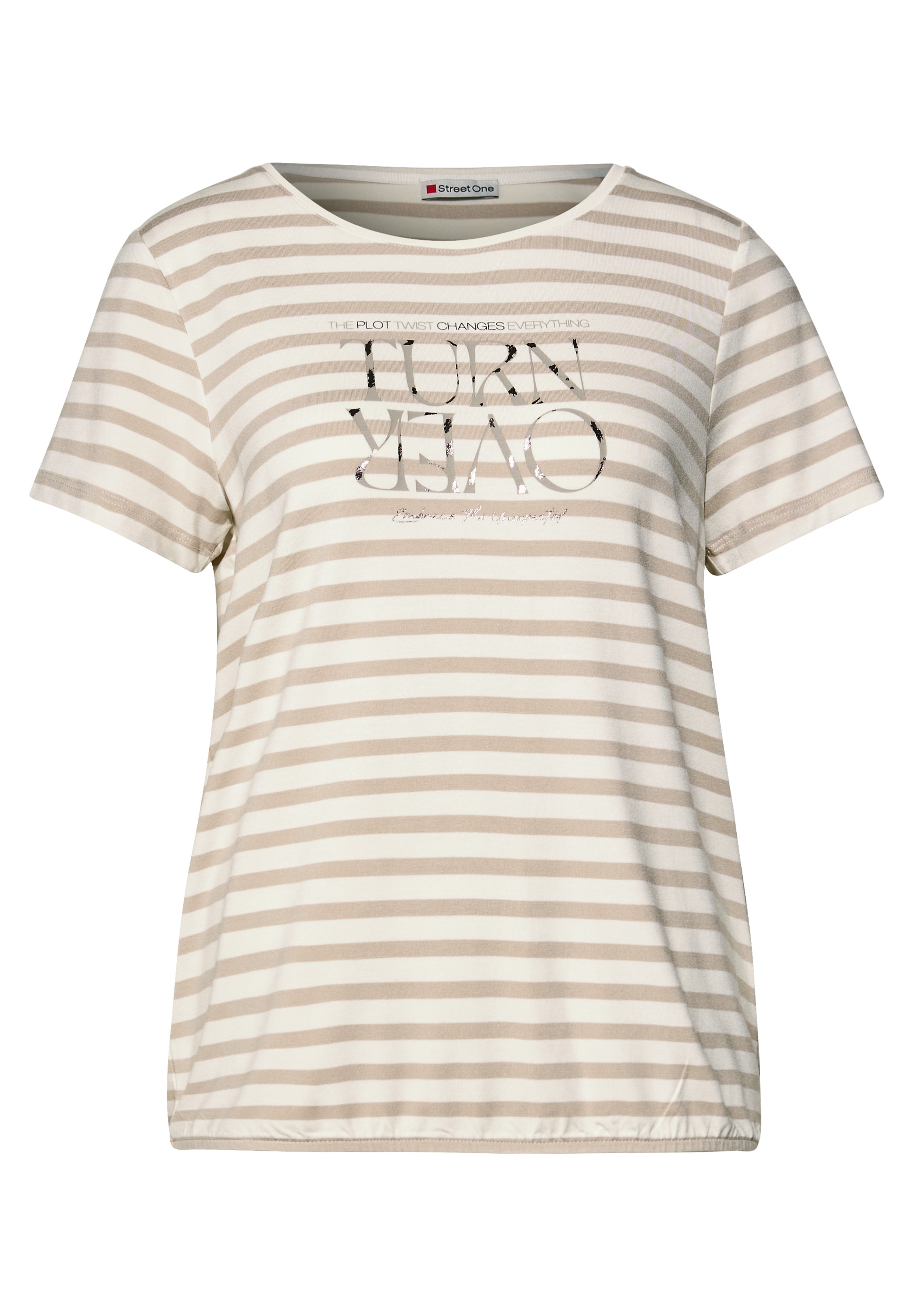 STREET ONE T-Shirt, mit Elastikbund