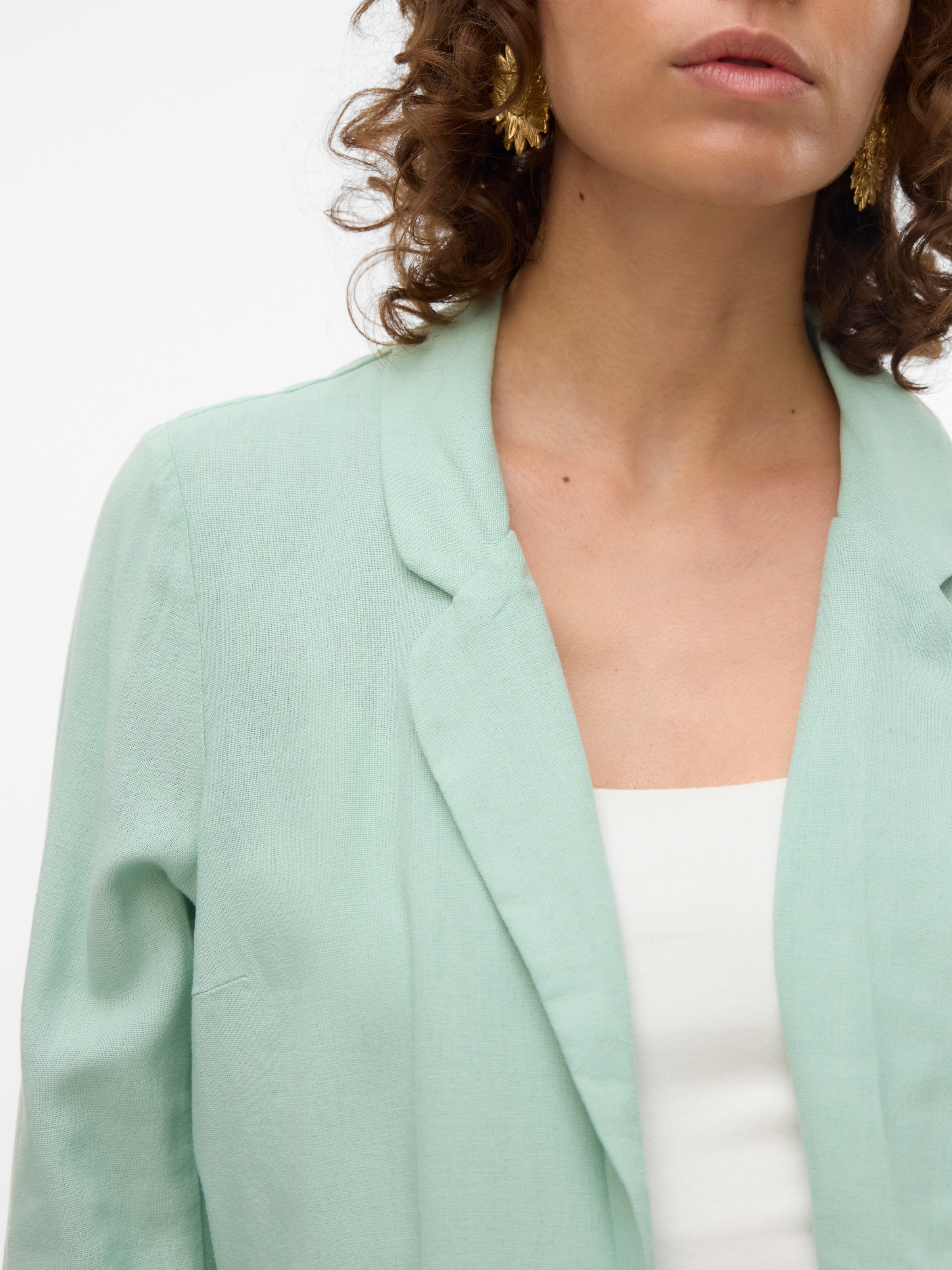Vero Moda Kurzblazer »VMJESMILO 3/4 LOOSE BLAZER WVN GA NOOS«, mit Leinen