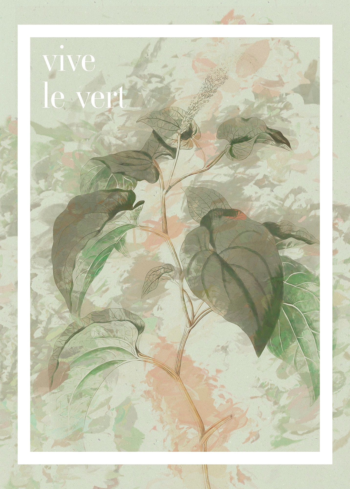 Komar Bild "PLANT ART Vive le vert" Natur 1 Stk. tlg. Wandbild zur Dekorati günstig online kaufen