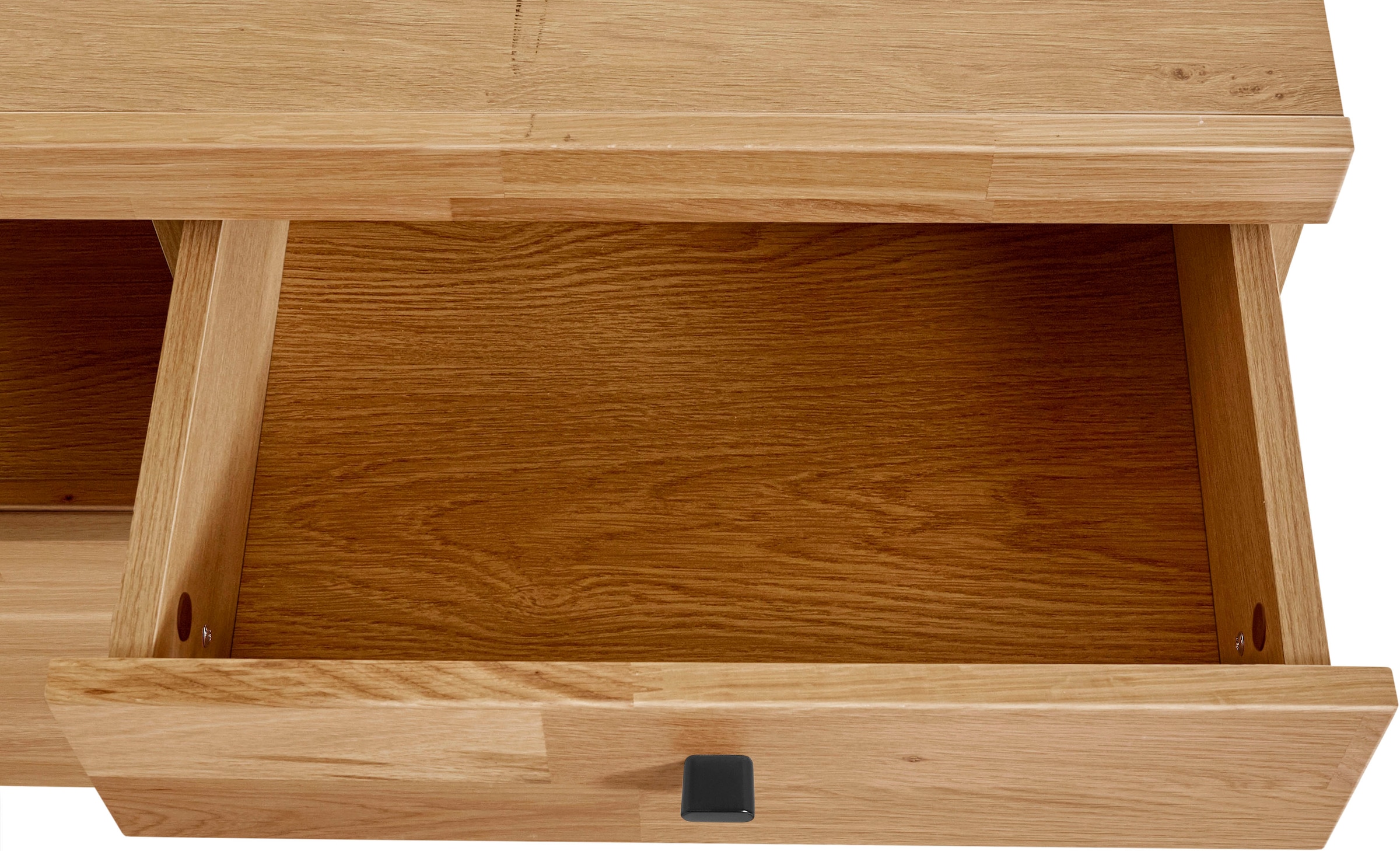 Home affaire Lowboard »Divupe«, Breite 138 cm, Fronten aus Massivholz, FSC®-zertifiziert