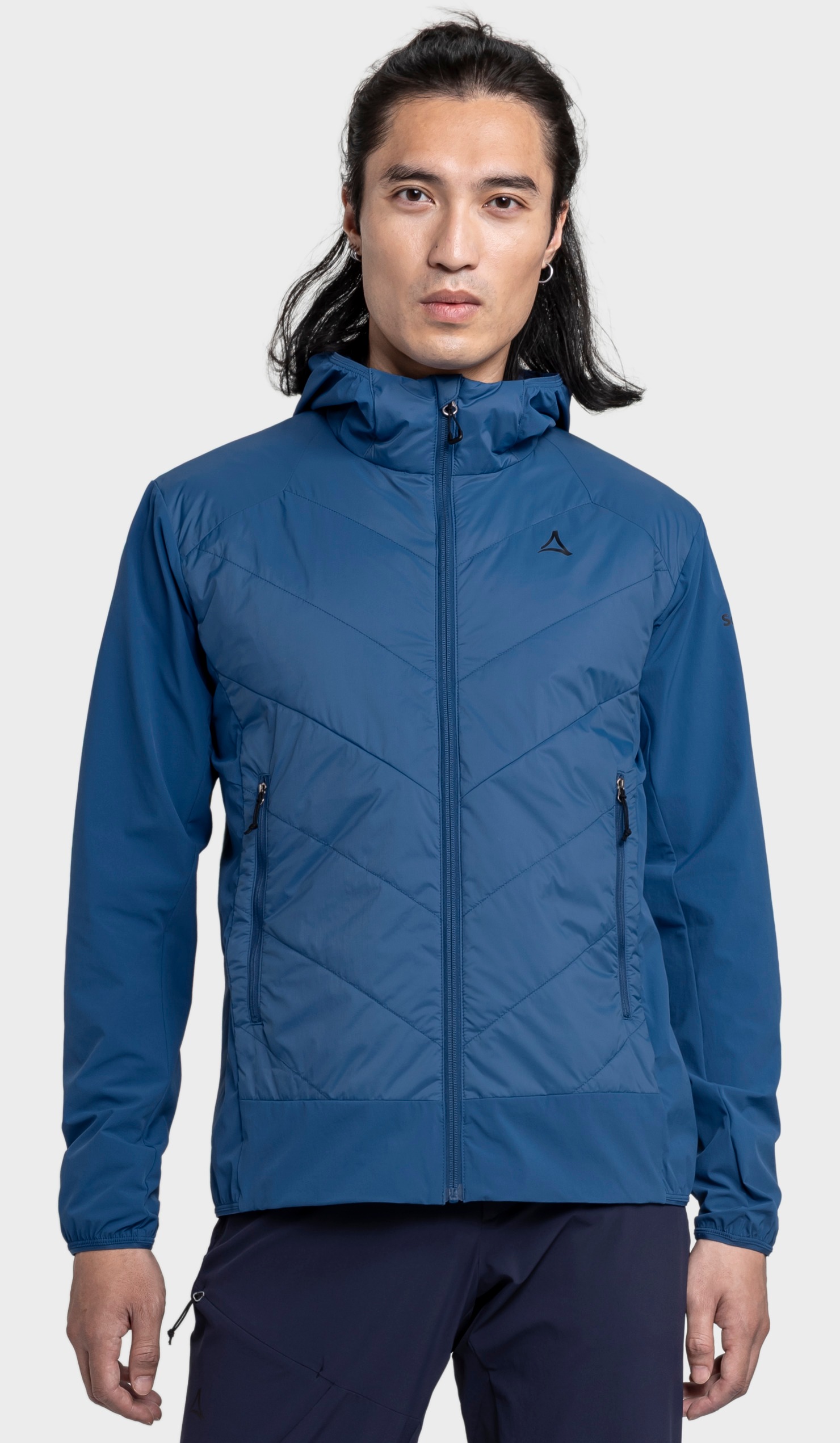 Thumbnail - Schöffel Funktionsjacke "Hybrid Jk Style Blaueis MNS" mit Kapuze