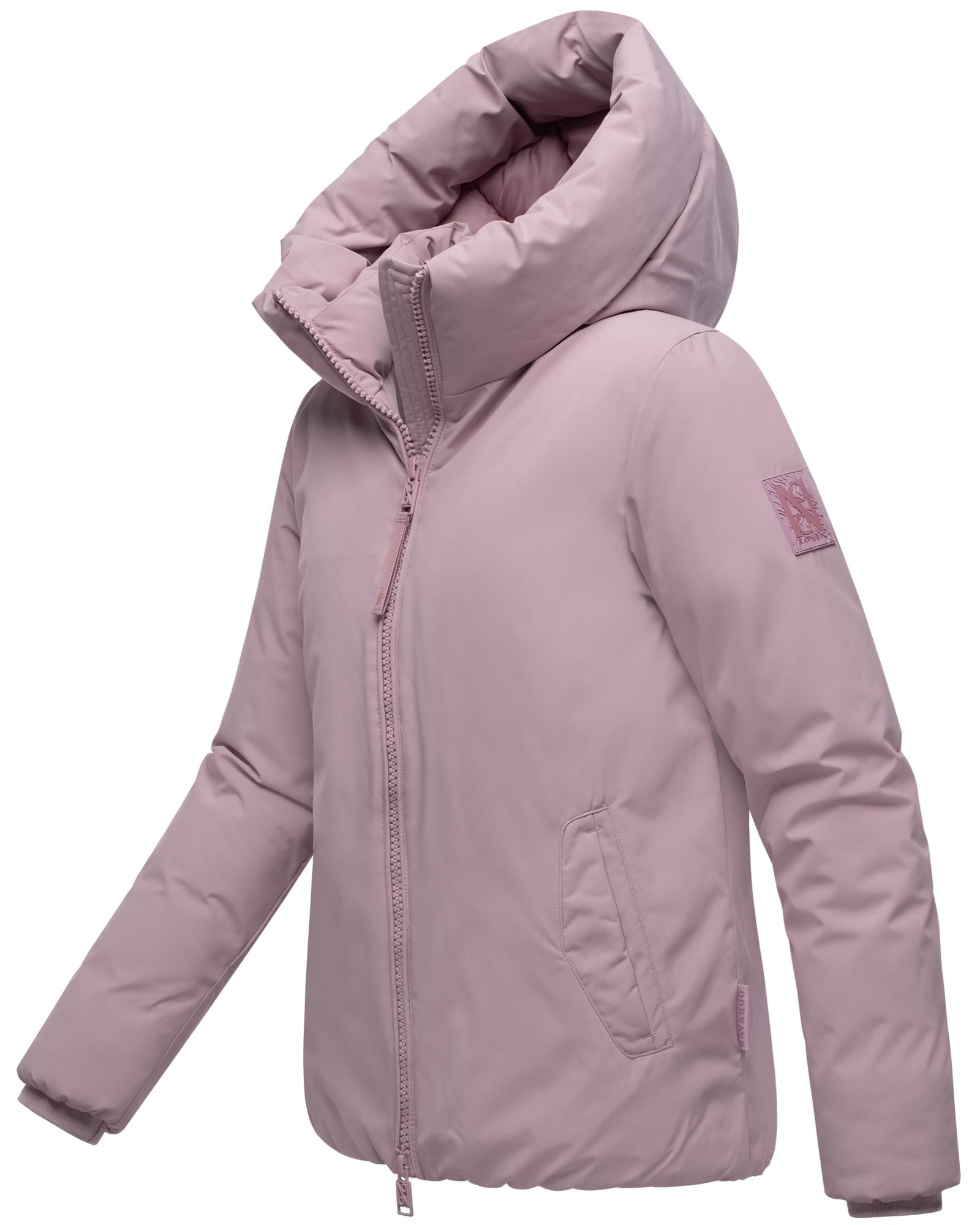 Navahoo Winterjacke »Blütenlicht 14«, mit Kapuze, Warme Damenjacke mit hohem Kragen