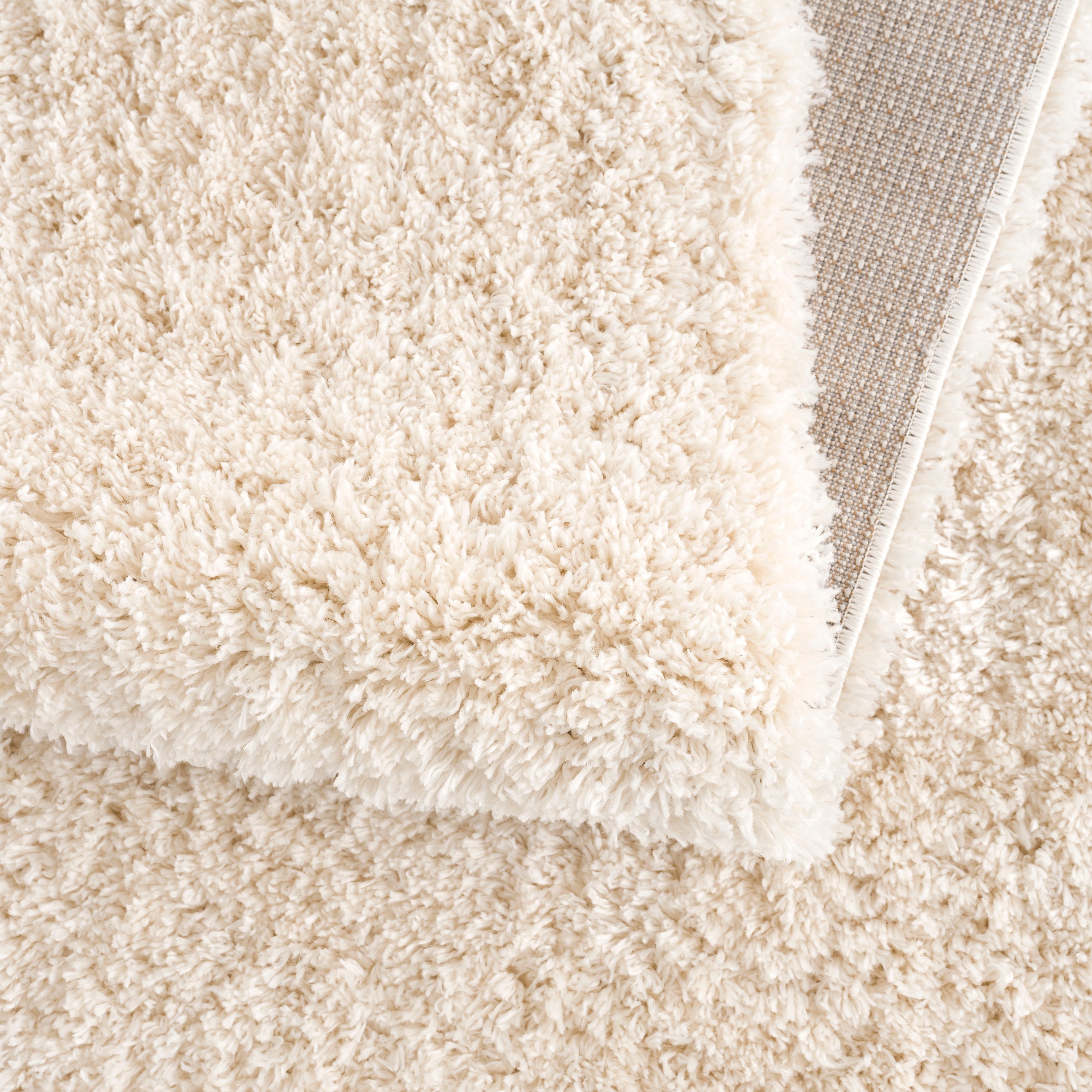 Hochflor-Teppich SANAT "Porto", beige (creme), B:140cm H:45mm L:200cm, Kunstfaser, Teppiche, Wohnzimmer, Langflor, Shaggy, auch als Läufer 3