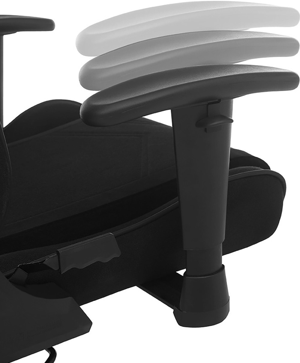 MCA furniture Gaming-Stuhl »DX Racer Prince Gamingchair«, (Set), 1 St., Stoff, Gaming,Racing,Design,Lordose,Kissen,Armlehne,drehbar,verstellbar