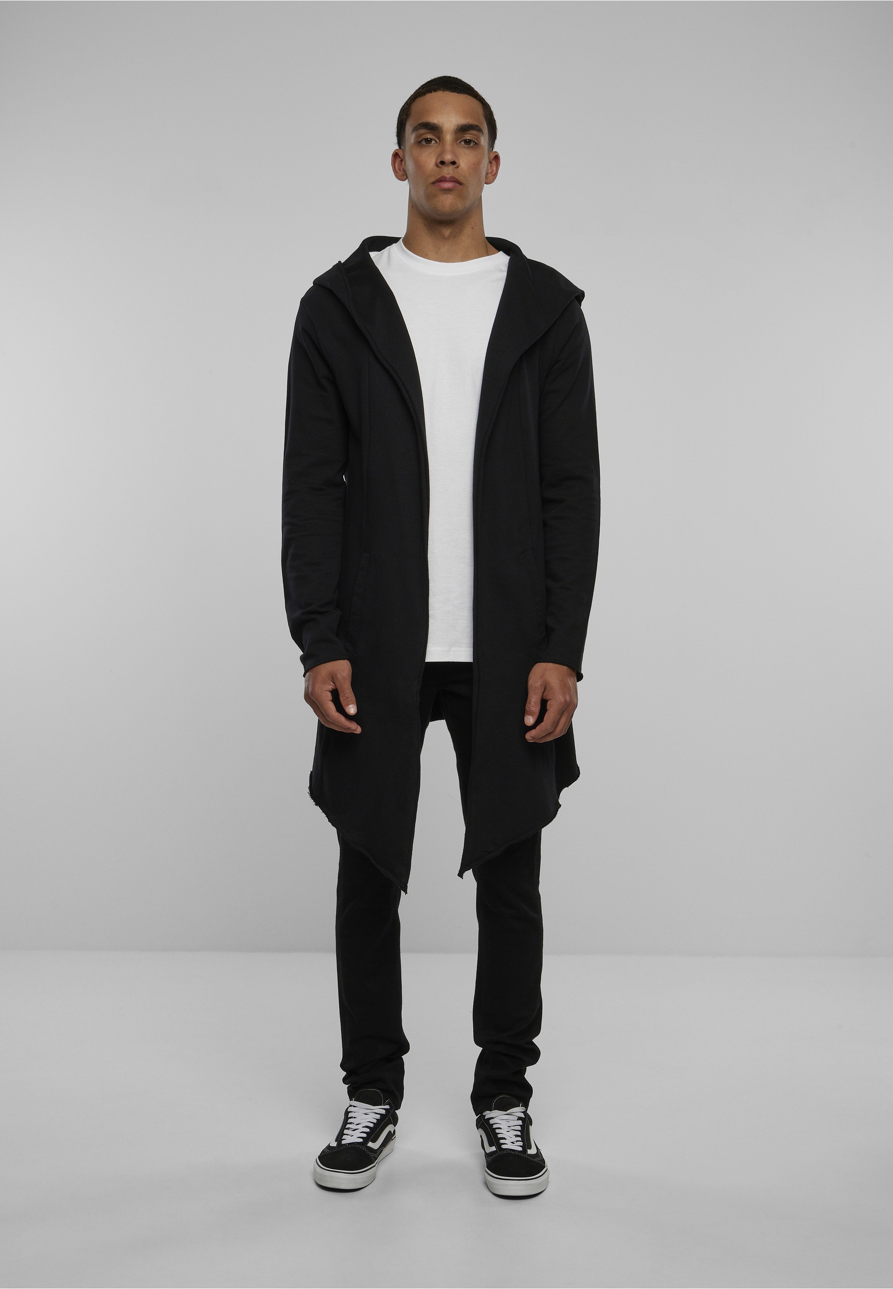 URBAN CLASSICS Strickjacke »Urban Classics Herren Long Hooded Open Edge Cardigan« 1
