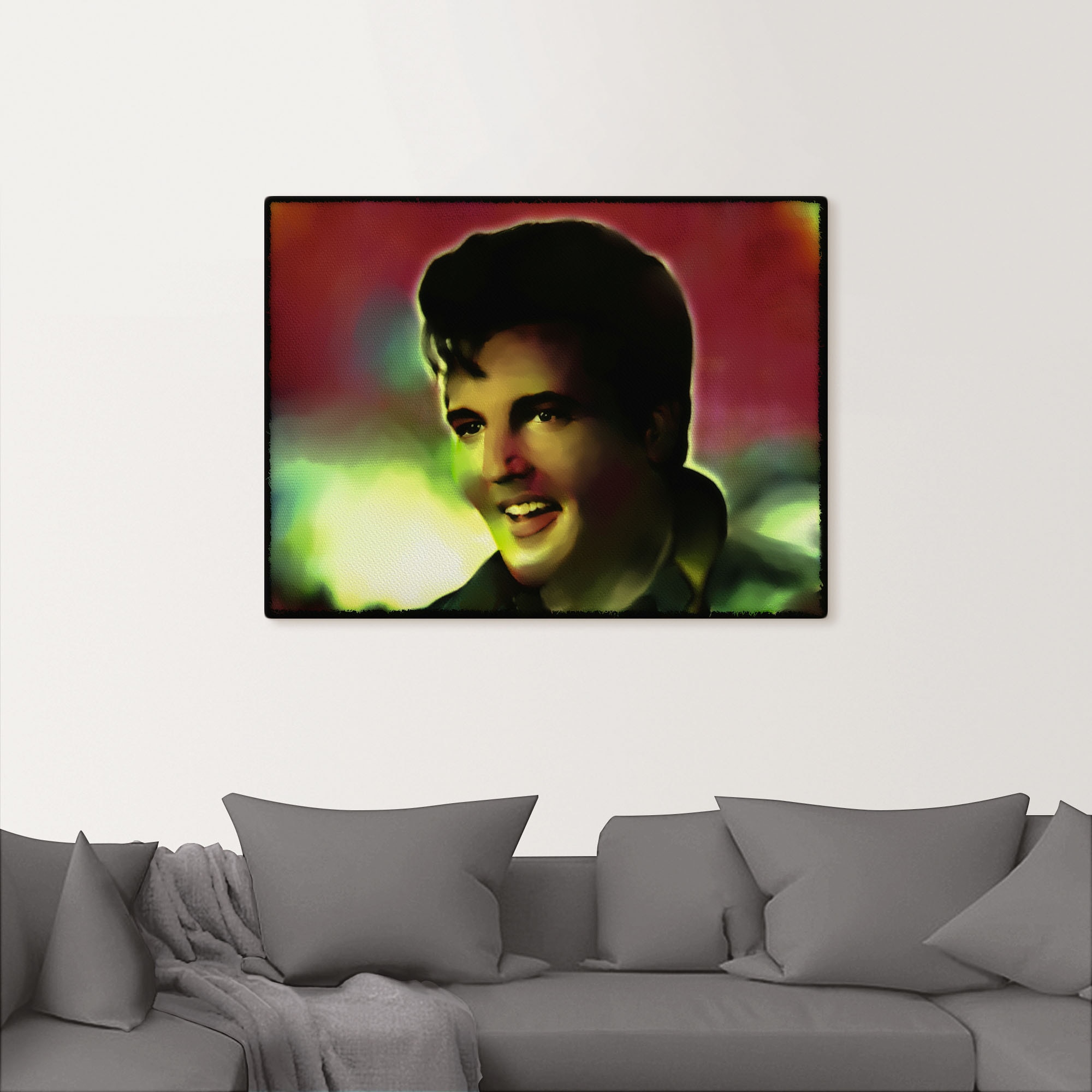 Artland Wandbild »Elvis, Star - Pop Art«, Bilder von berühmten Musikern, (1 St.), als Alubild, Leinwandbild, Wandaufkleber oder Poster in versch. Größen