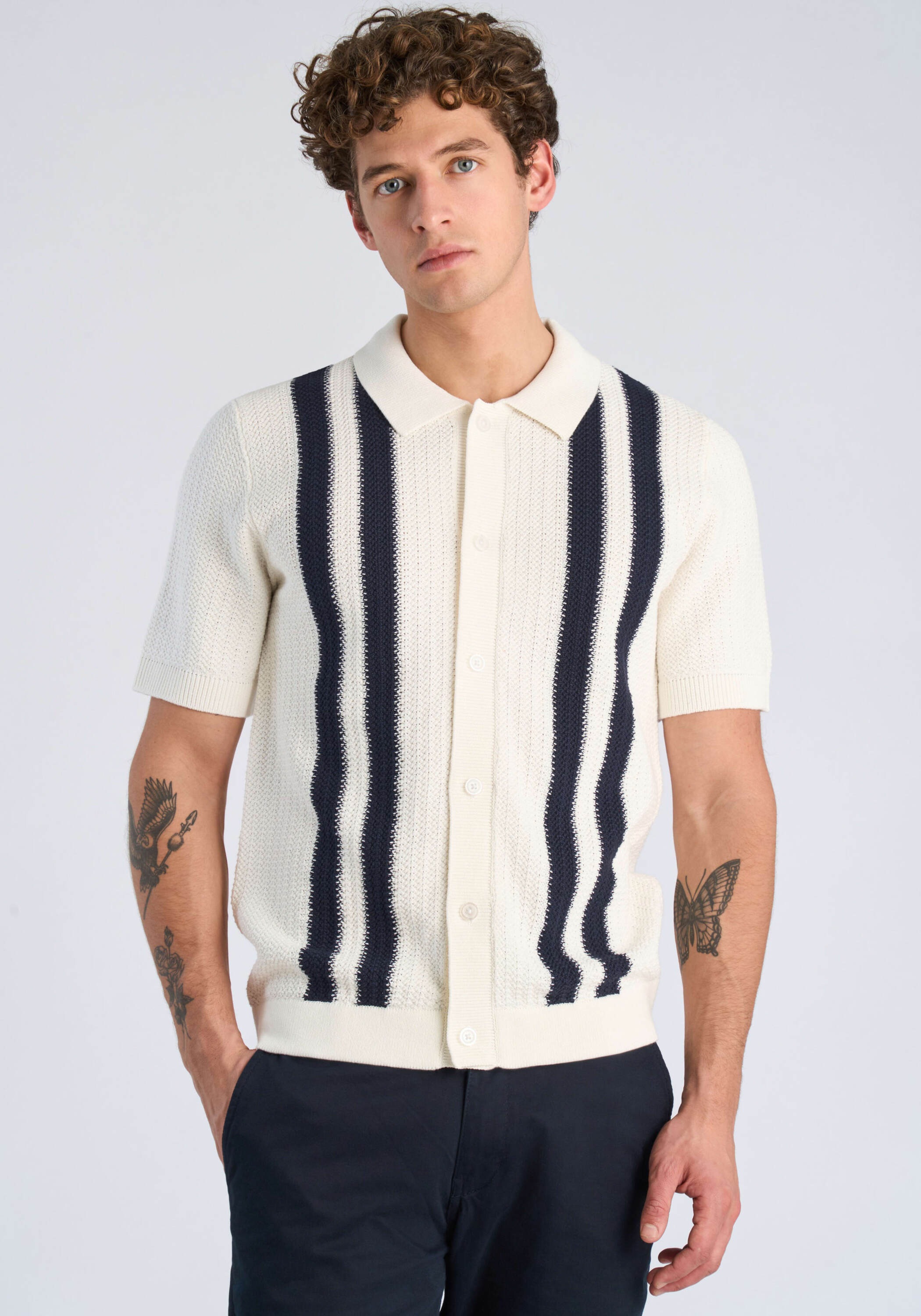 LINDBERGH Cardigan »Cardigan (Kurzarm) Relaxed Fit«