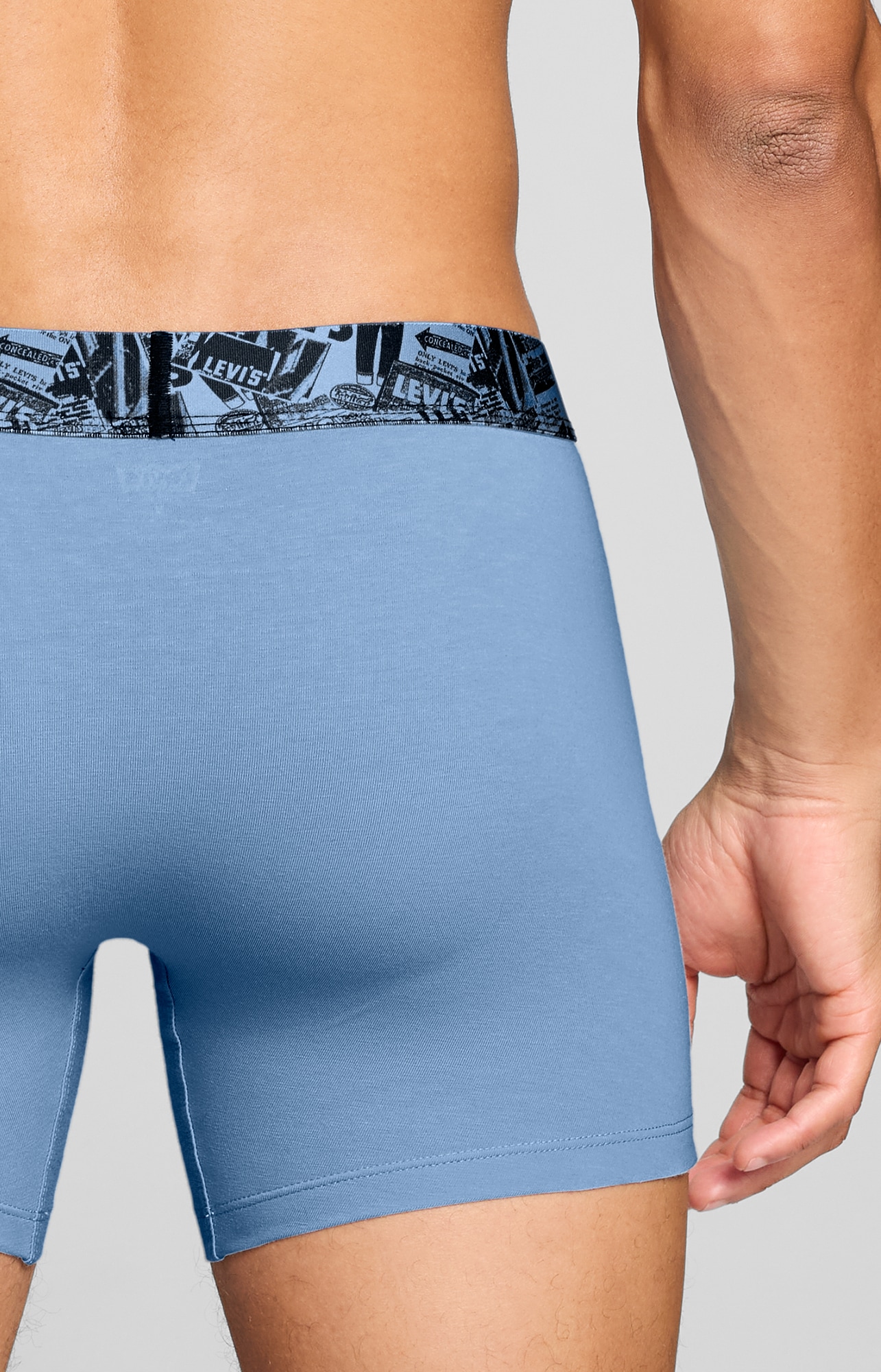 Levi's® Boxershorts »LEVIS MEN NEWSPAPER WB BOXER BRIEF 2P« ohne Eingriff, Cotton-Stretch
