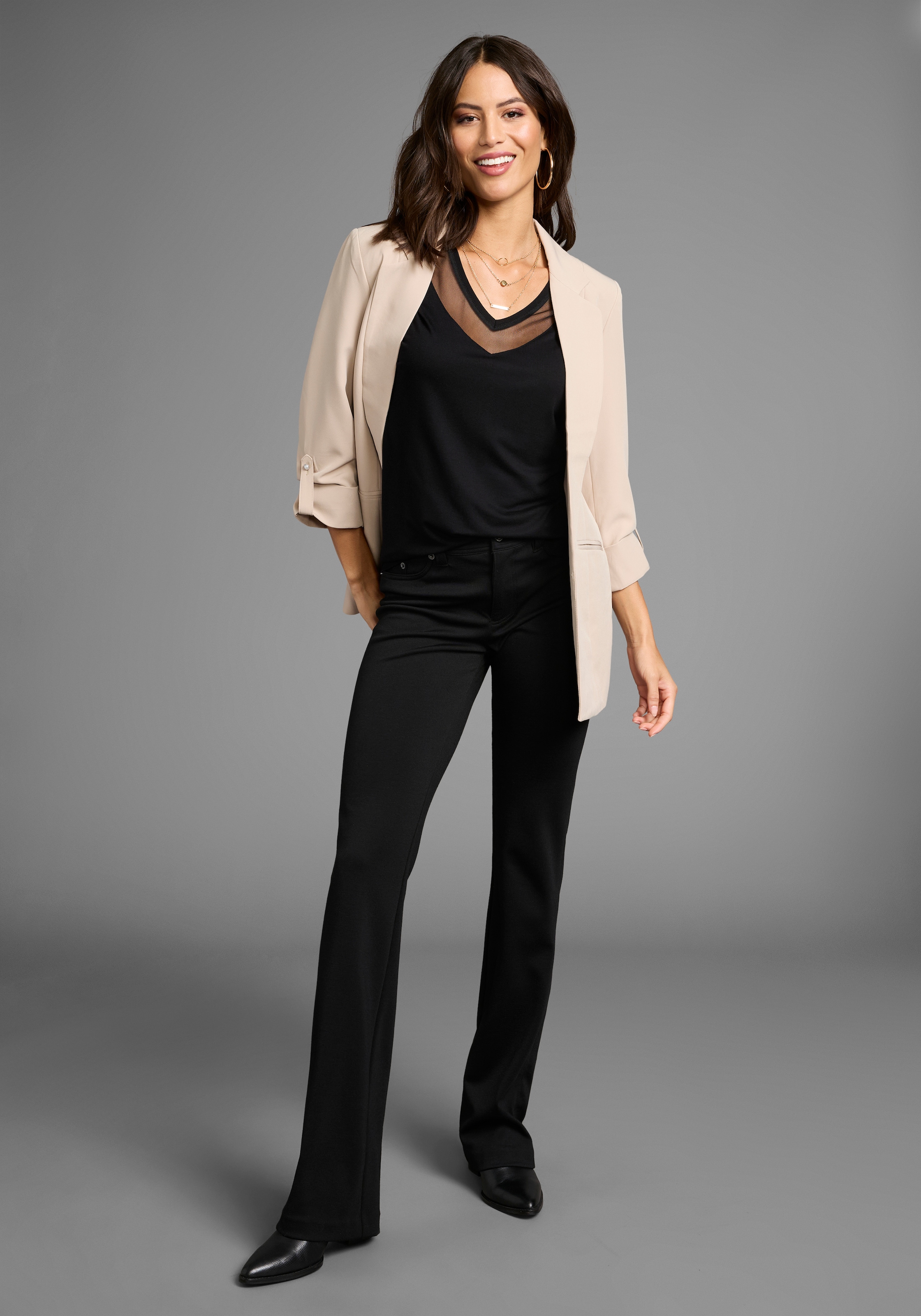 Laura Scott T-Shirt, mit Mesh-Einsatz