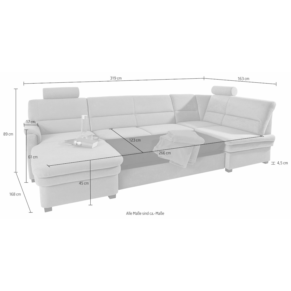 sit&more Wohnlandschaft »Pisa U-Form«