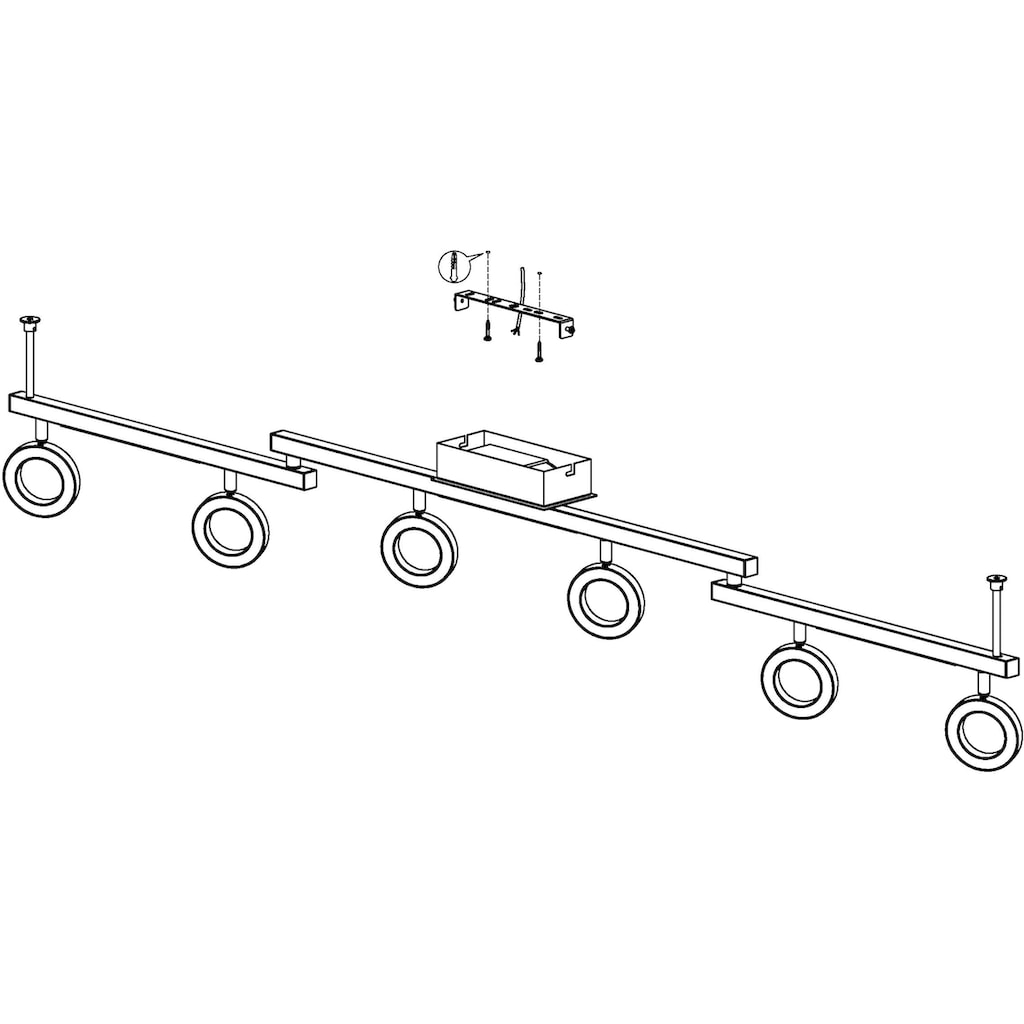 EGLO LED Deckenspots »CARDILLIO 1«, 9 flammig-flammig, LED Deckenleuchte, LED Deckenlampe