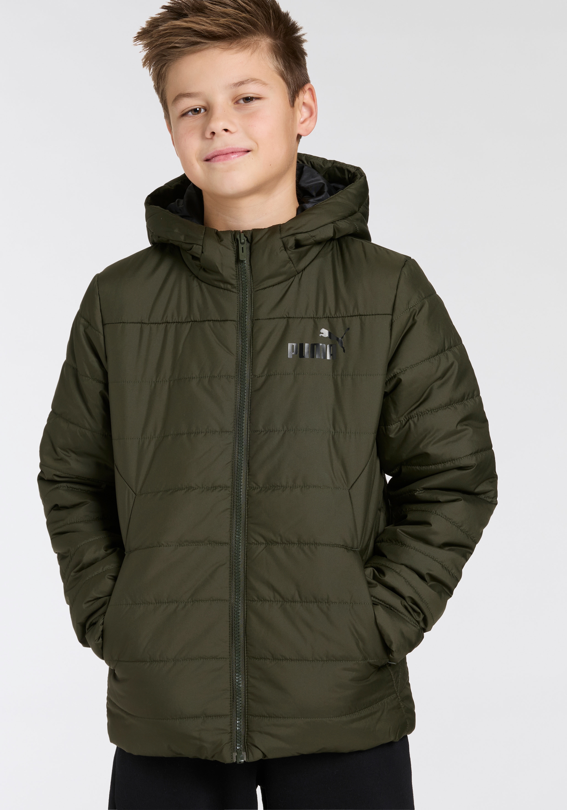 Winterjacke »ESS HOODED PADDED JACKET«, mit Kapuze