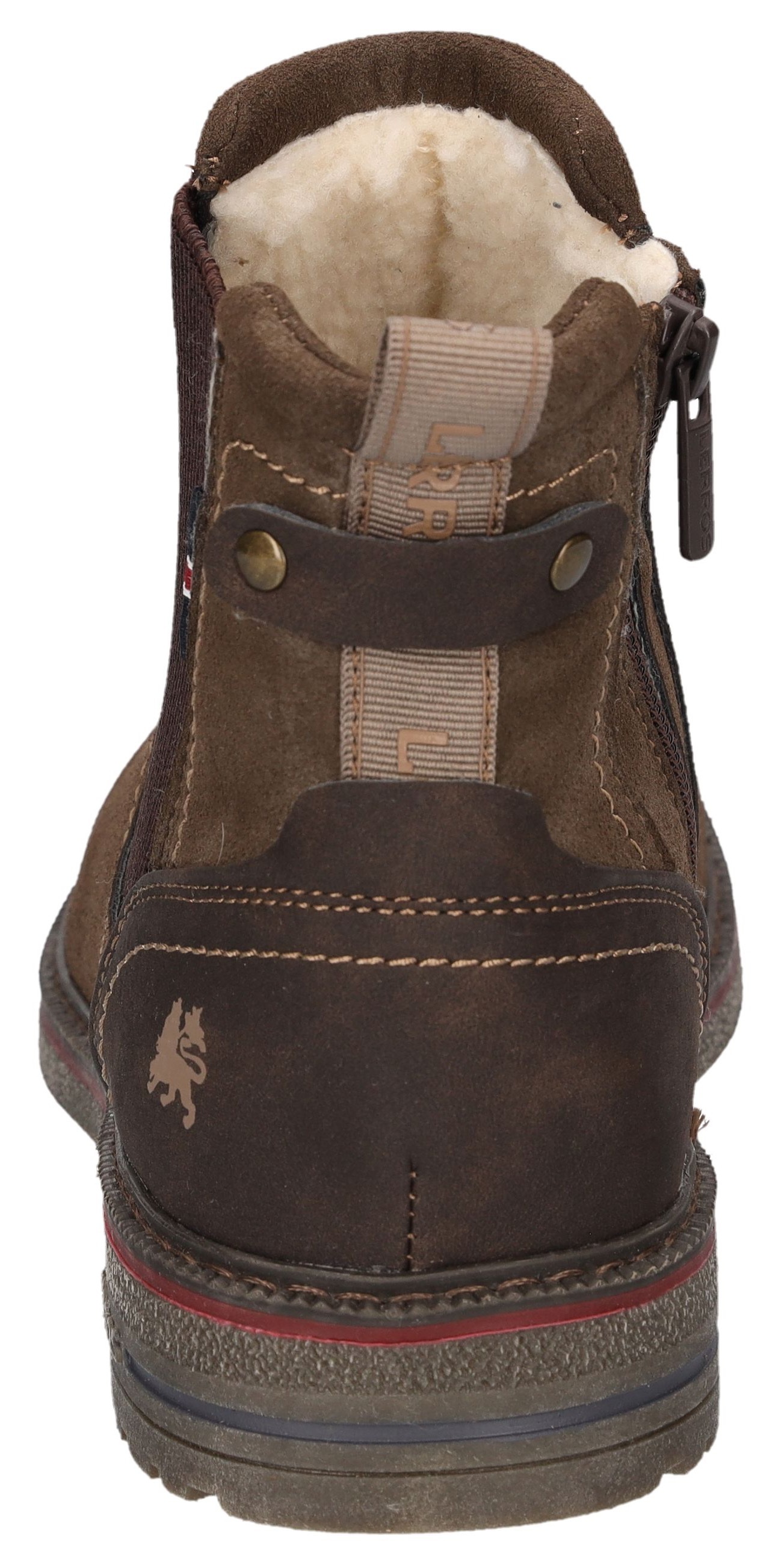 LERROS Chelseaboots, Schlupfstiefel, mit Reißverschluss, Winterboots mit Warmfutter