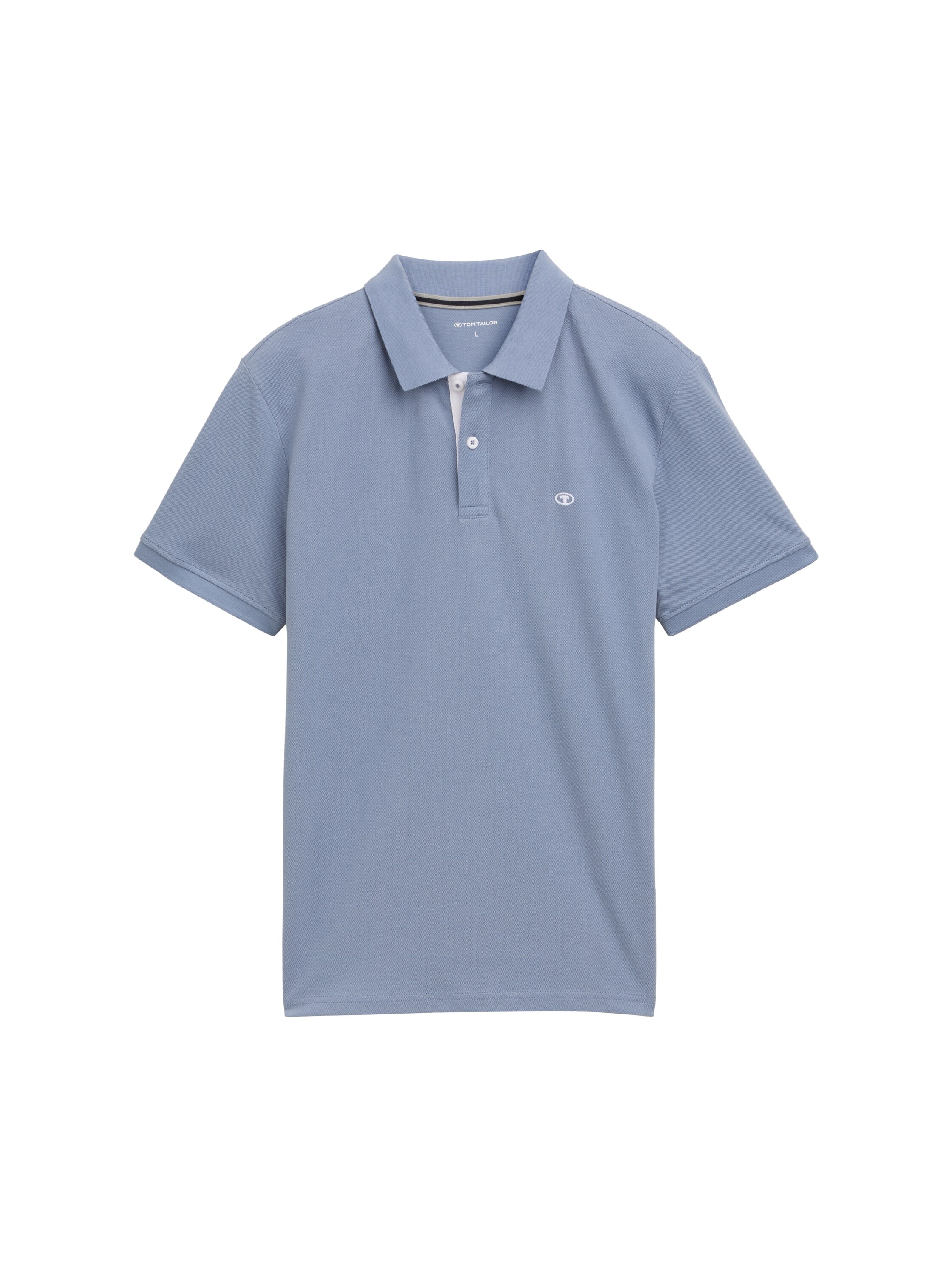 TOM TAILOR Poloshirt, mit farblich hervorgehobener Knopfleiste