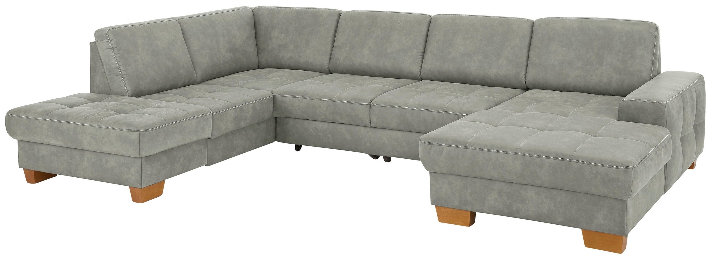 Home affaire Wohnlandschaft "Puccini U-Form" mit Federkern, Sitztiefenverst günstig online kaufen