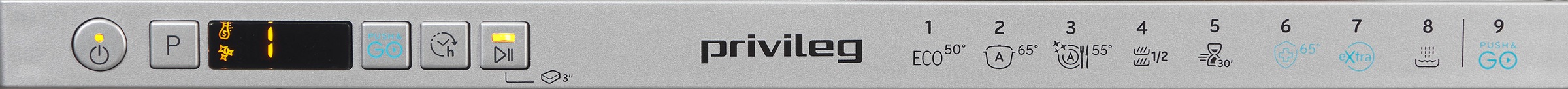 Privileg vollintegrierbarer Geschirrspüler »PV2IC10BS7LA0«, 10 Maßgedecke, Auto Door - automatisches Türöffnungssystem (abschaltbar)