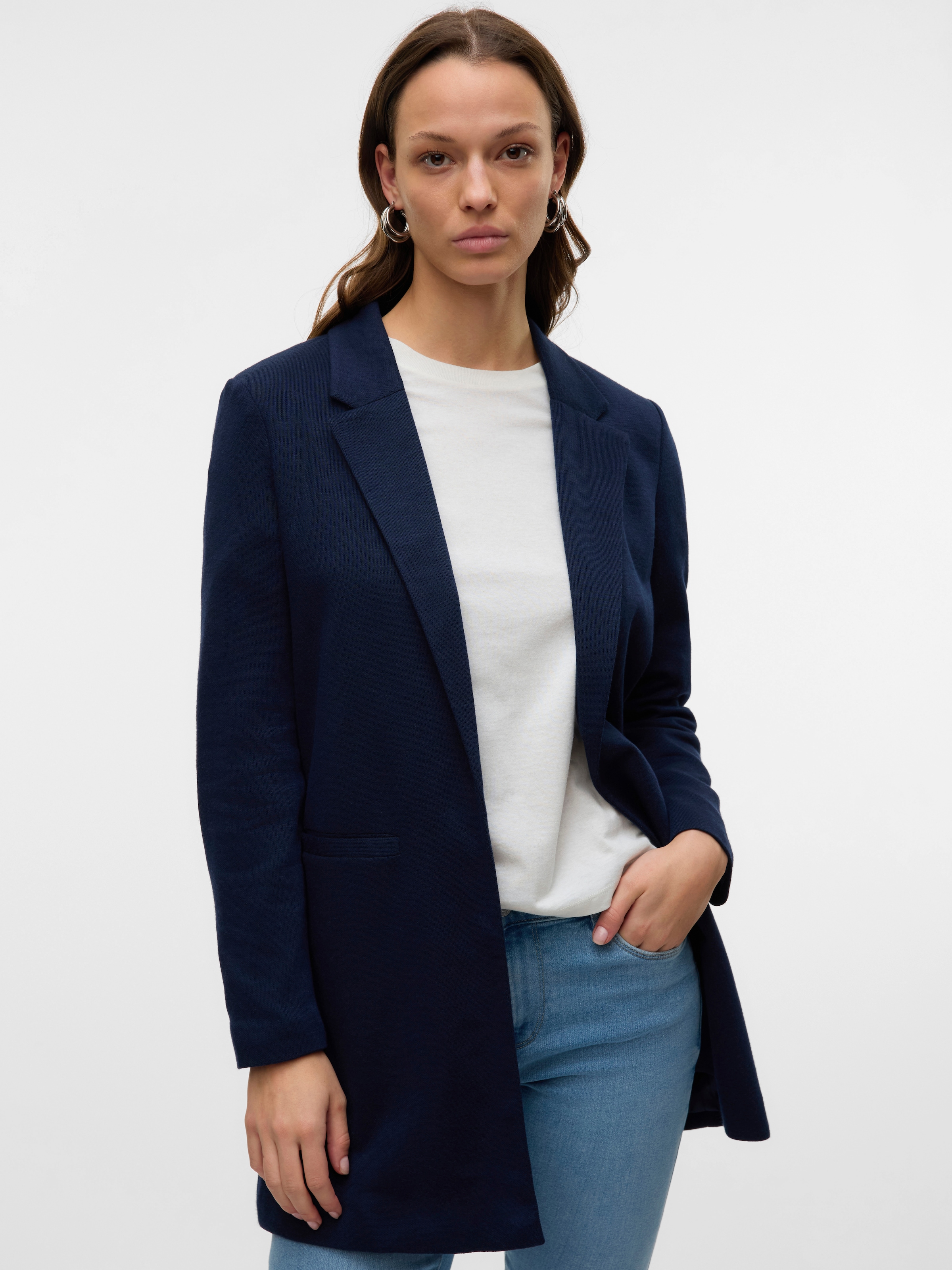 Vero Moda Jerseyblazer "VMVERINA LS LONG BLAZER" günstig online kaufen