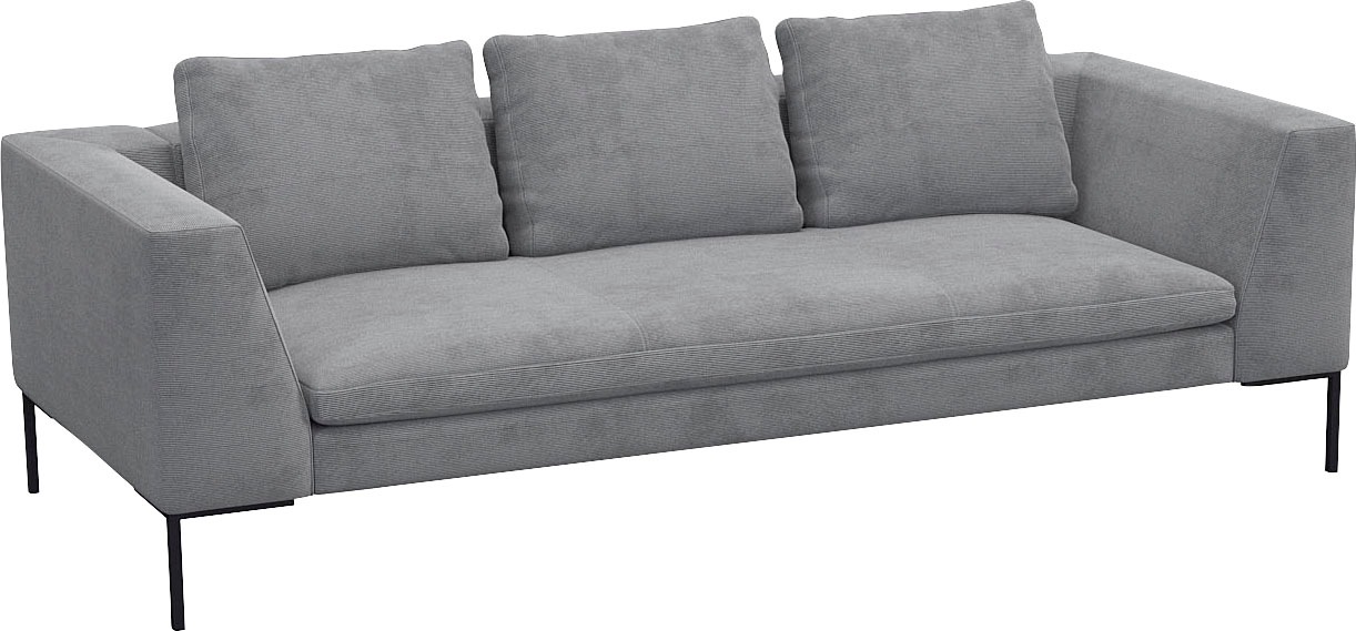 FLEXLUX 3-Sitzer »Loano, superbequemer Sitzkomfort durch Kaltschaum im Sitz«, modernes Sofa, frei im Raum stellbar, lose Kissen