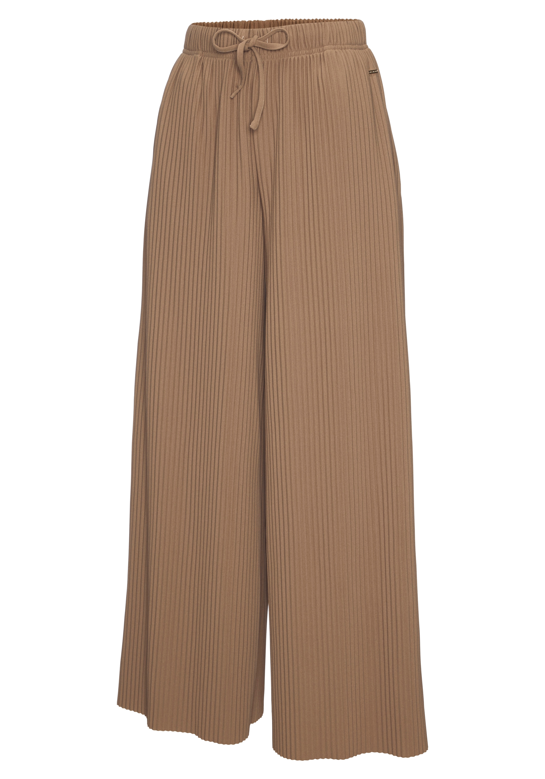 LASCANA Schlupfhose, in weiter Form mit Plisseefalten