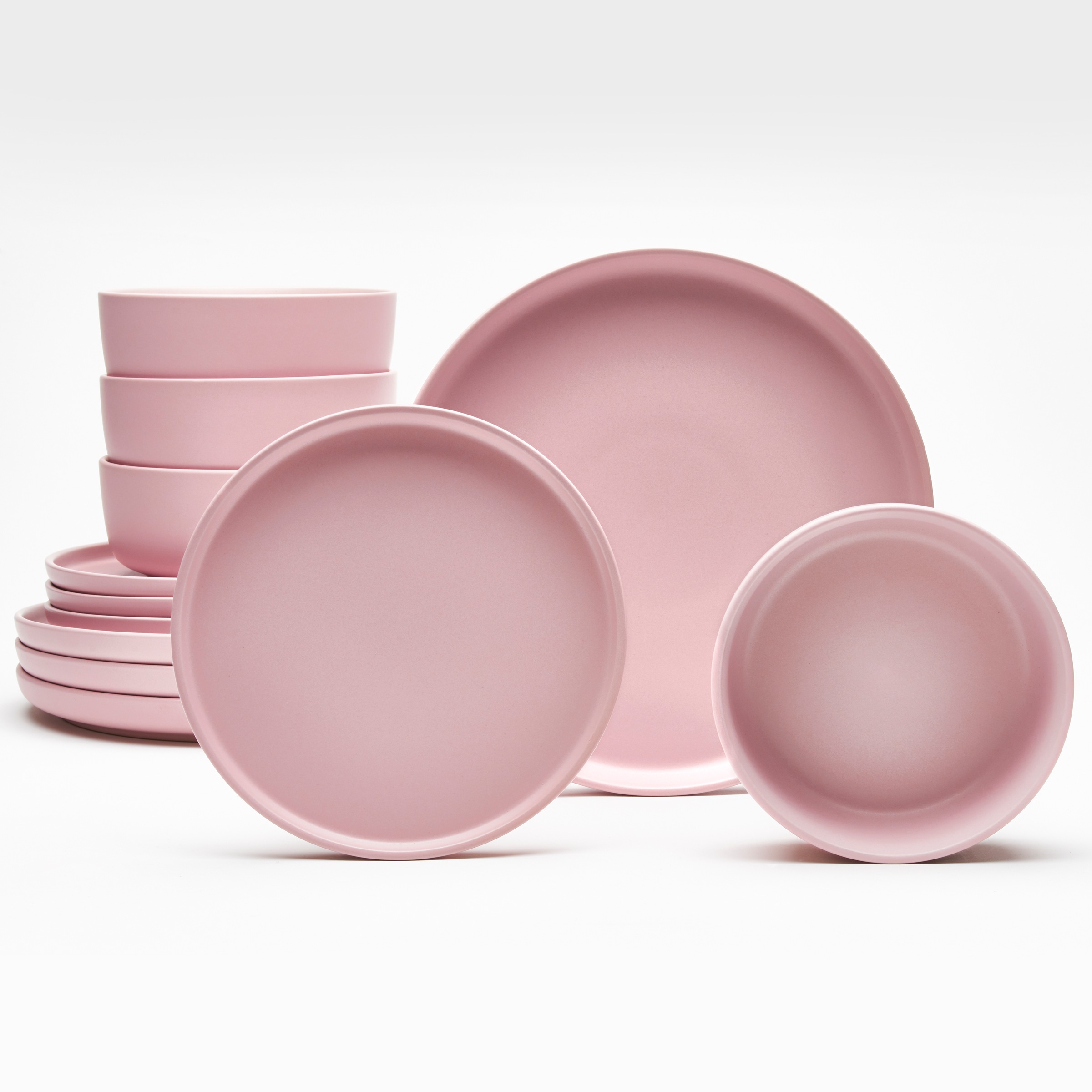 LeGer Home by Lena Gercke "Geschirr-Set, Service Belli" Teller Set, runde Form, Scandi Style, 12 Teile, für 4 Personen