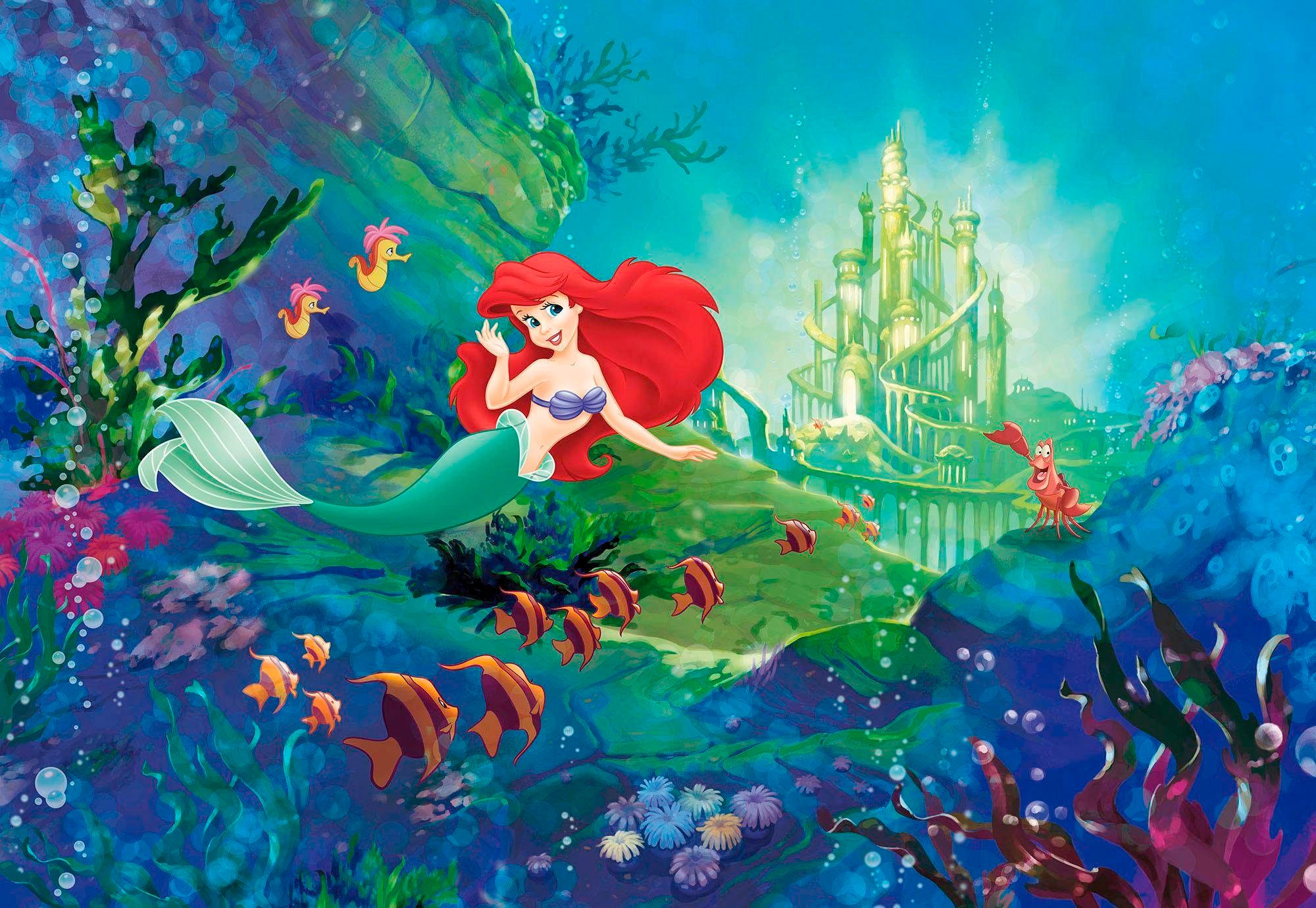 Komar Fototapete "Ariel s Castle - Größe 368 x 254 cm" bedruckt glatt Kinderzimmer