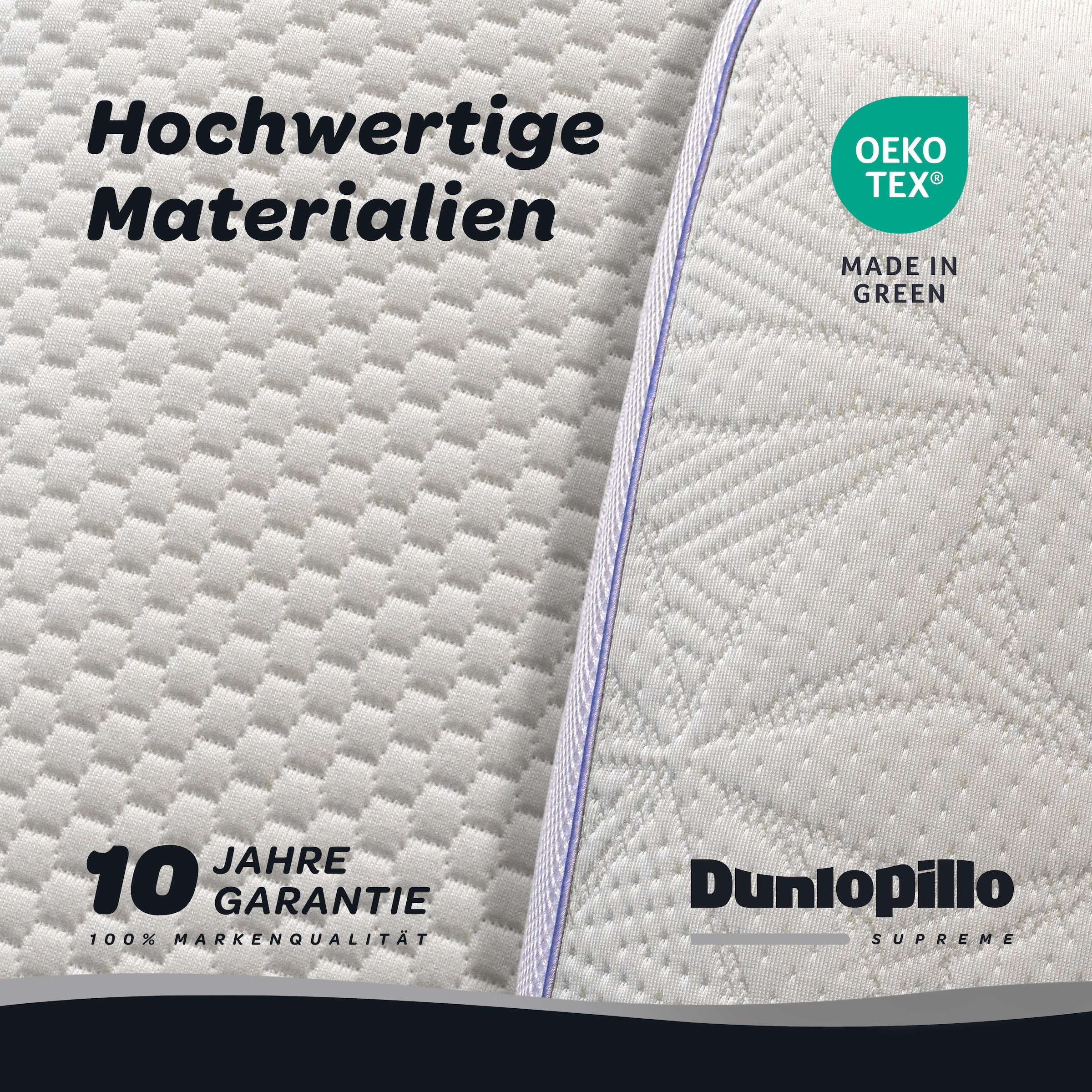 Dunlopillo Nackenstützkissen »Clima Flex, NEUHEIT mit kühlender & wärmender Seite« 1 Stk. tlg. in Größe 60 x 50 x 15 cm, Individuell anpassbar: mit drei Einlagen